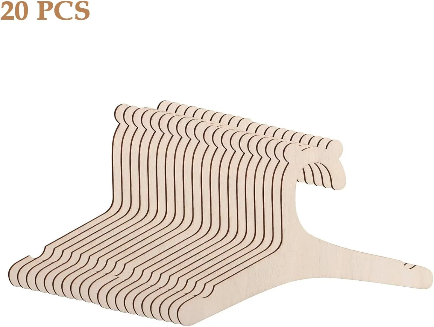 آویز لباس کودک جاوای، بسته 20 عددی، آویز لباس نوزاد، آویز لباس چوبی، آویز لباس کودک، آویز لباس بچه گانه، مناسب لباس و وسایل کوچک کودکان