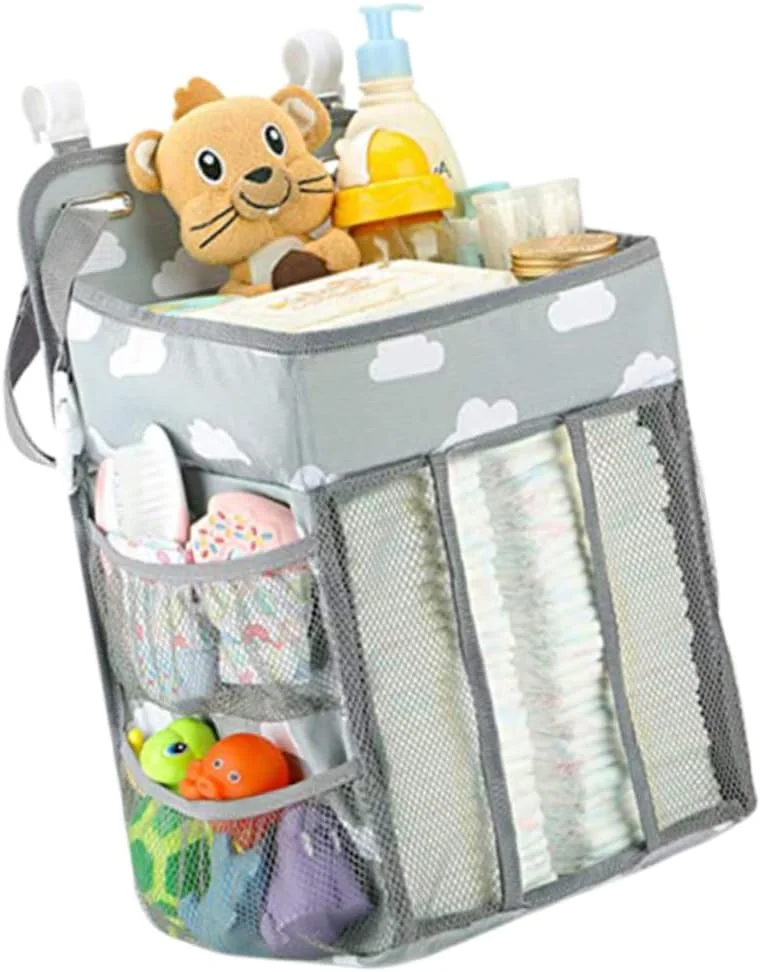 کیف آویز کنار تخت کودک، مناسب برای نگهداری وسایل، لباس، اسباب بازی و لوازم ضروری