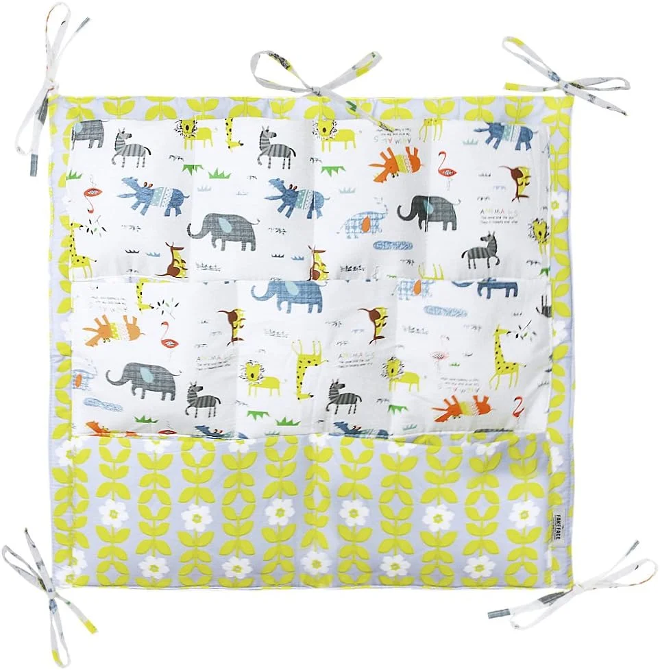 کیف آویز تخت نوزاد با ۹ جیب برای نگهداری وسایل کودک، لباس، پوشک، پتو و اسباب بازی