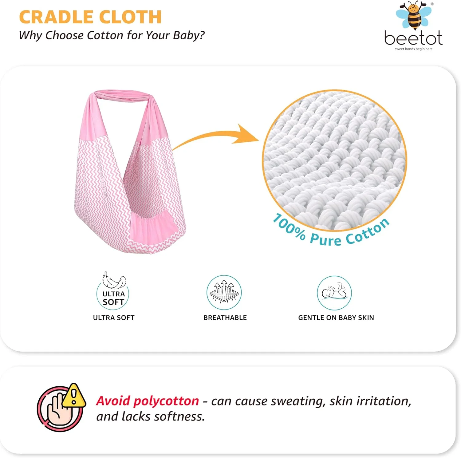 ست گهواره/تاب نوزاد (پارچه تخت، پالنا، دولنا) | تخت گهواره آویز، پشه بند، فنر، مثلث و آویز پنجره | تا 15 کیلوگرم | 0-2 سال | طرح چاپی صورتی-15854