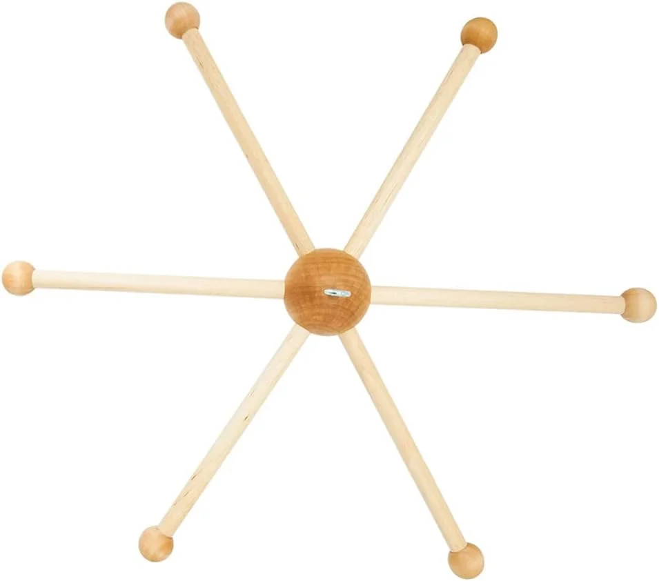 کیت قاب آویز چوبی تخت کودک، زنگ بادی، آویز تخت نوزاد، دکوراسیون اتاق خواب کودک، اسباب بازی، هدیه نوزادی (مدل B)