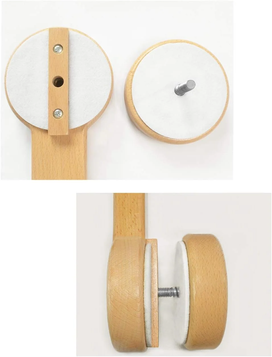 آویز بازویی تخت نوزاد AONTUS، آویز تزئینی تخت نوزاد، بازوی نگهدارنده چوبی راش 100% طبیعی