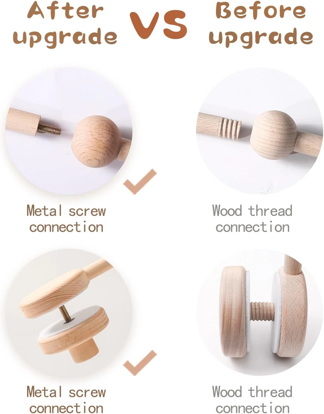 بازوی چوبی متحرک به روز شده برای تخت نوزاد 76 سانتی متر - آویز موبایل کودک برای تخت، نگهدارنده موبایل اتاق کودک با قابلیت چرخش 360 درجه برای آویزان کردن موبایل های کودک، عروسک های پولیشی | هدیه برای جشن سیسمونی و تزئین اتاق کودک