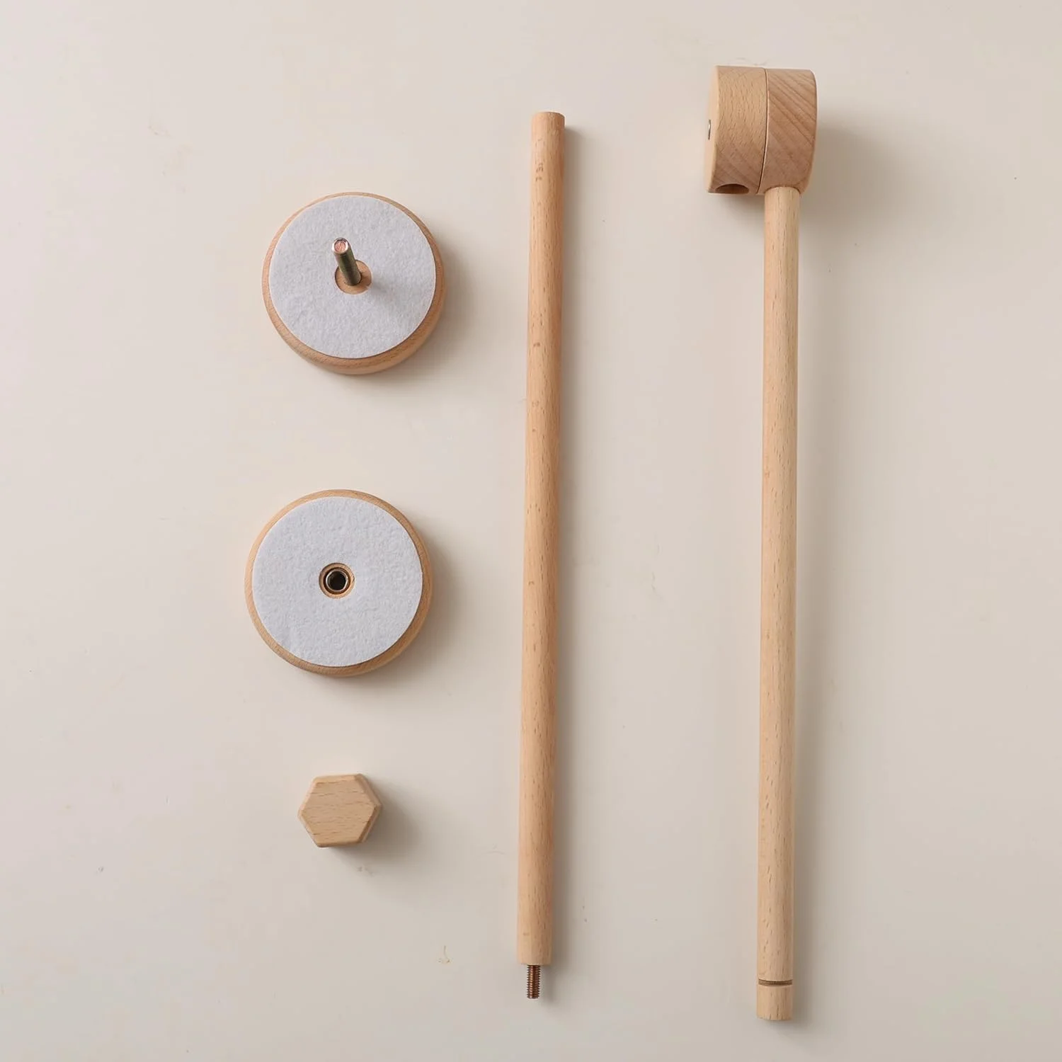 نگهدارنده آویز تخت نوزاد - بازوی چوبی آویز برای تخت، آویز تخت (بازوی چوبی)، قابل تنظیم 360 درجه، آویز برای دکوراسیون اتاق نوزاد پسر و دختر