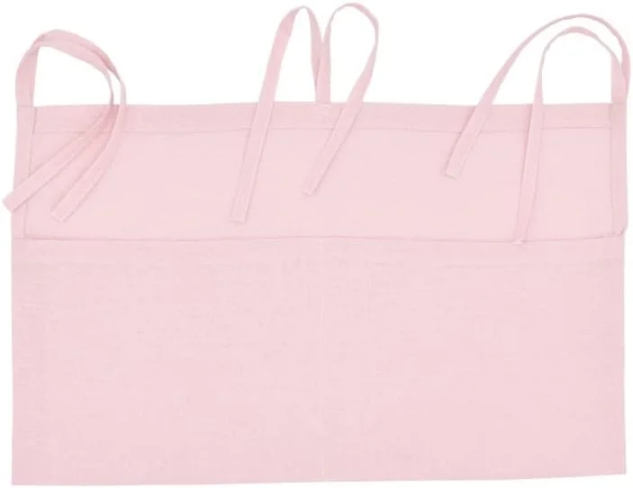 کیف نگهداری کنار تخت خواب پارچه ای کتانی، آویز سازمان دهنده تخت نوزاد برای خوابگاه، تخت دو طبقه، جیب های پوشک اسباب بازی کتاب، نگهدارنده تخت