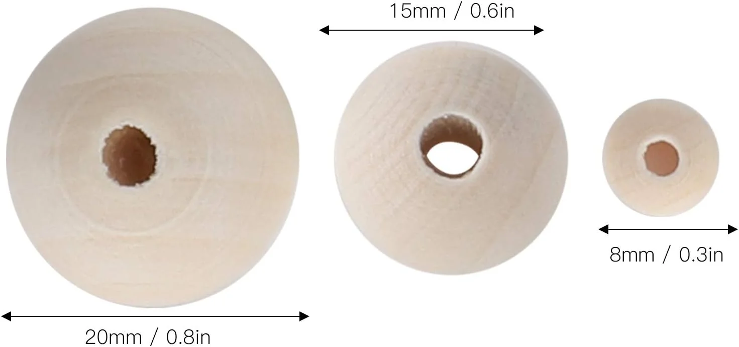 آویز چوبی گرد برای ساخت موبایل کودک، قاب آویز تخت برای کاردستی، زنگ بادی برای دکور اتاق و هدیه برای کودکان