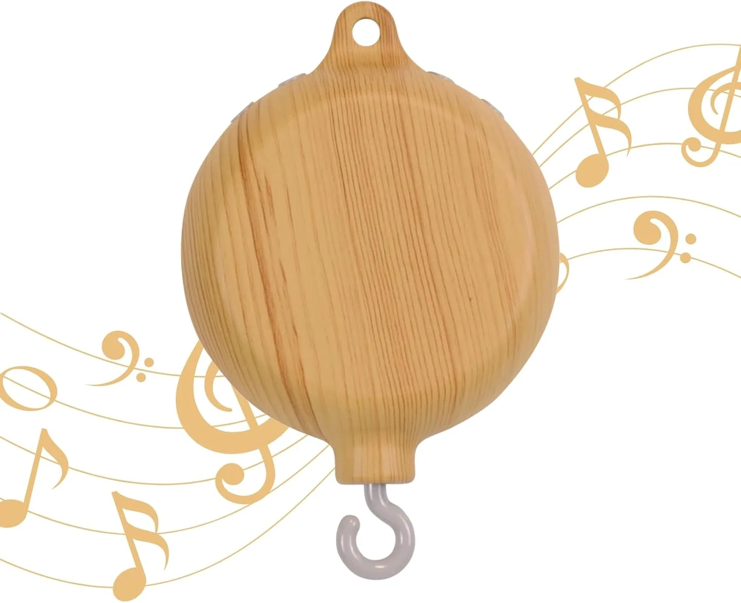 پایه موبایل چوبی ایستاده برای تخت نوزاد، 96 سانتی متر - 100% چوب راش طبیعی - آویز متحرک موبایل کودک (فقط برای بازوی موبایل تخت لانتو 83 سانتی متری استفاده شود)