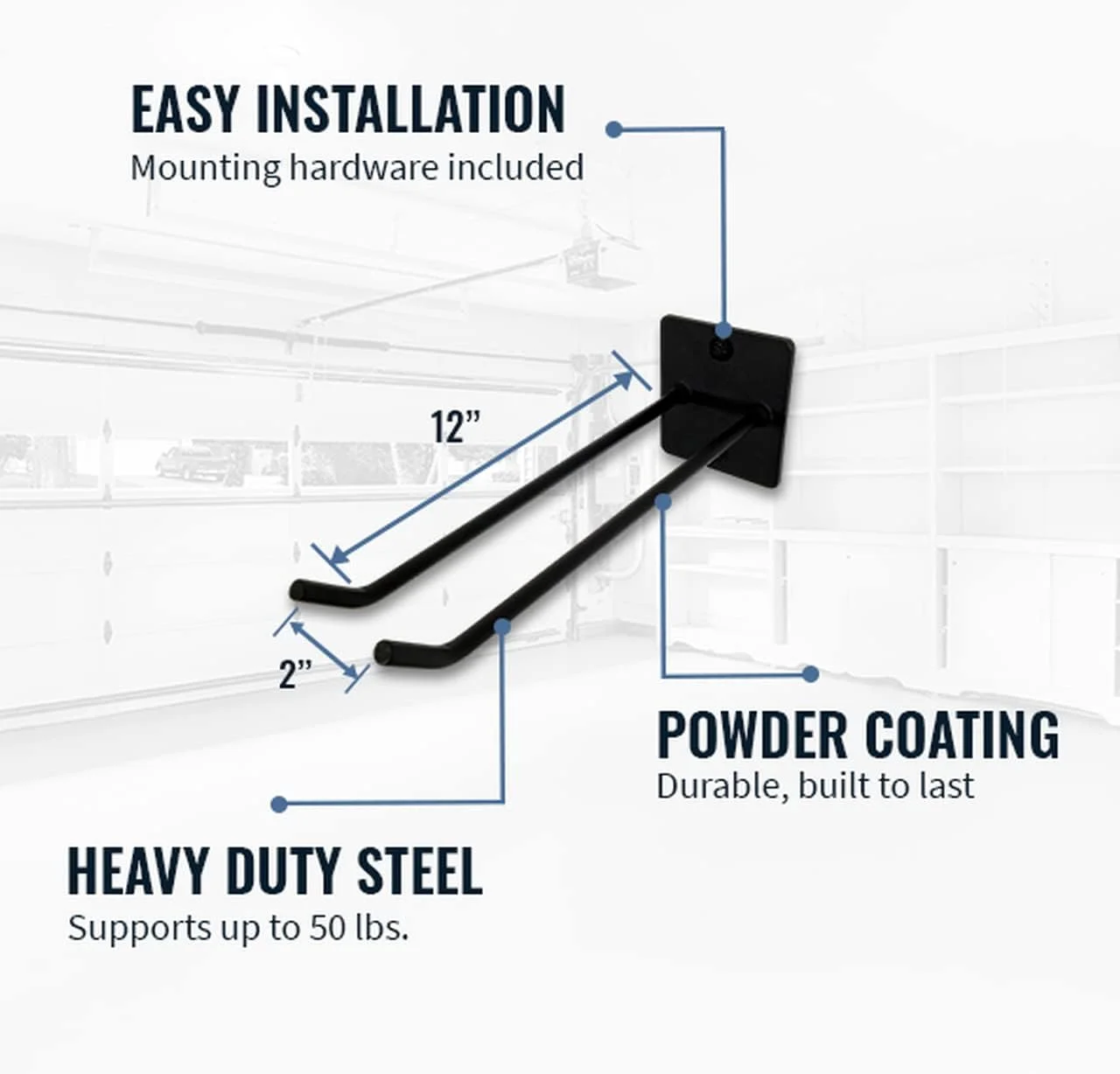 آویز نگهداری کالسکه کودک StoreYourBoard، نصب دیواری، درجه صنعتی، تحمل وزن تا 22 کیلوگرم، مناسب برای کالسکه‌های مسافرتی و سایز بزرگ