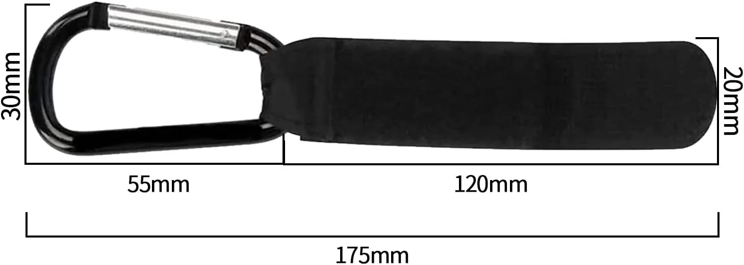 گیره های کالسکه، 2 عدد گیره کالسکه، قلاب کالسکه، لوازم جانبی کالسکه برای کالسکه بچه برای آویزان کردن کیف های خرید و کیف دستی