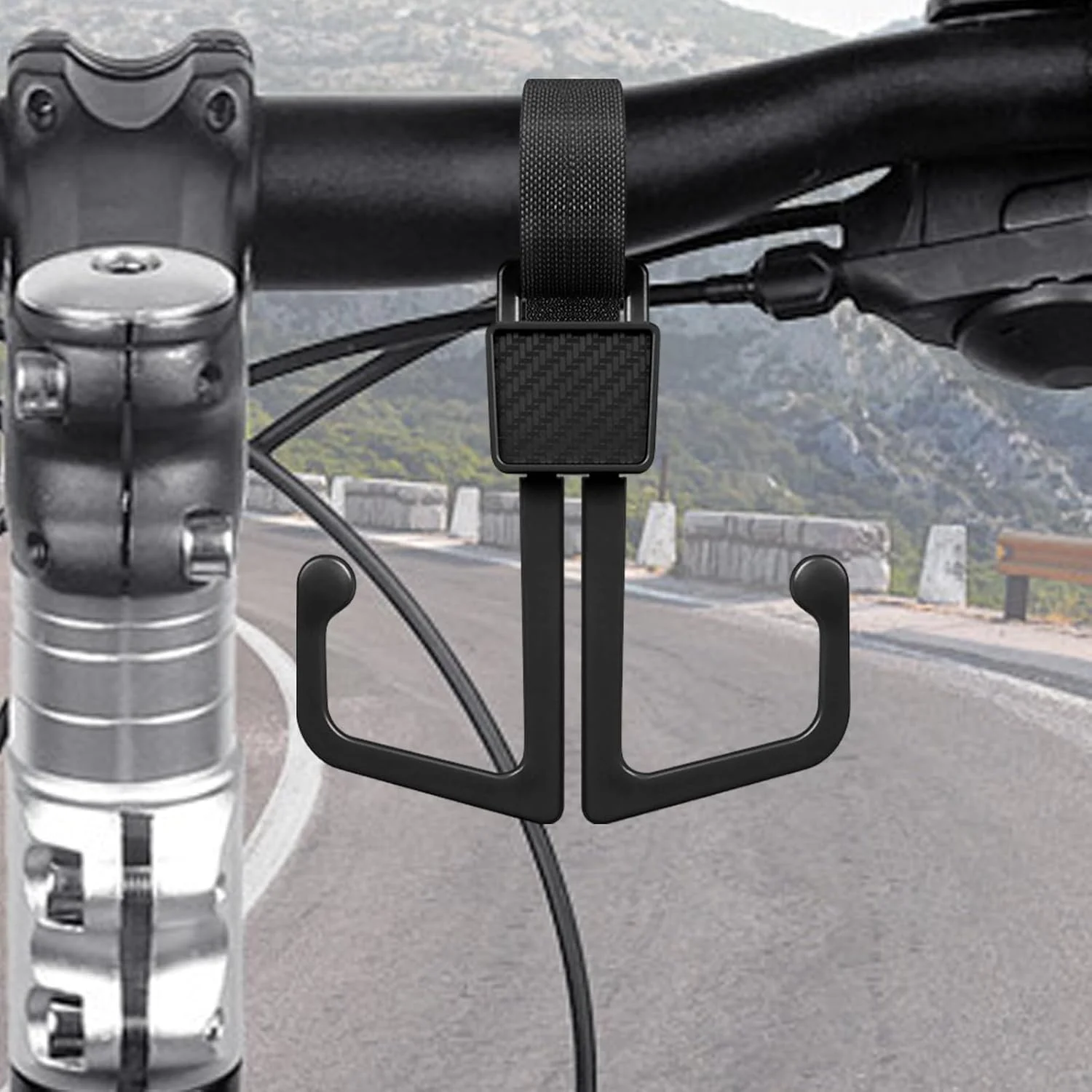 قلاب کیف کالسکه - آویز چرخشی | قلاب فرمان اسکوتر، برای رفت و آمدهای روزانه با موتور سیکلت، مسافرت، مدرسه، پیک نیک، ساحل، پارک، دوچرخه سواری