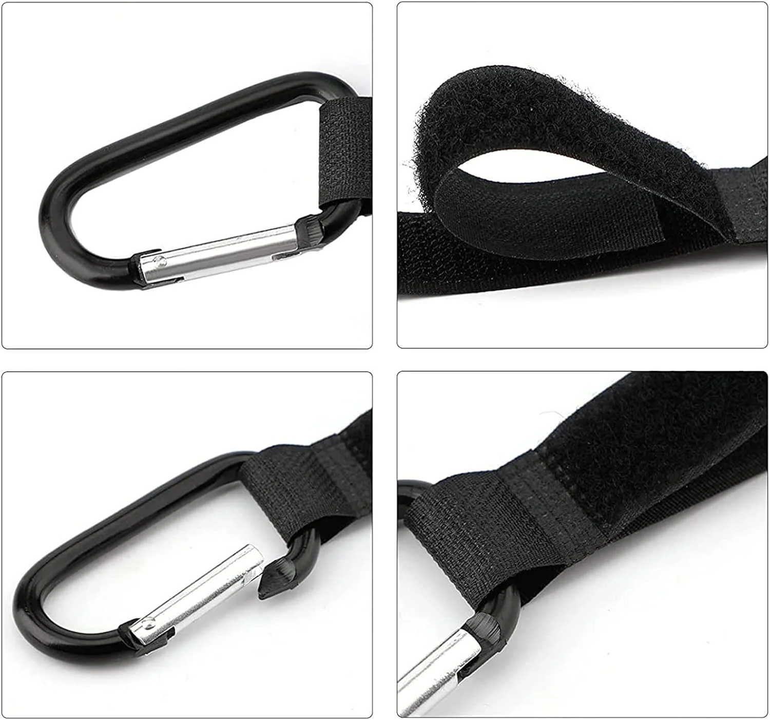 گیره های کالسکه، 2 عدد گیره کالسکه، قلاب کالسکه، لوازم جانبی کالسکه برای کالسکه بچه برای آویزان کردن کیف های خرید و کیف دستی