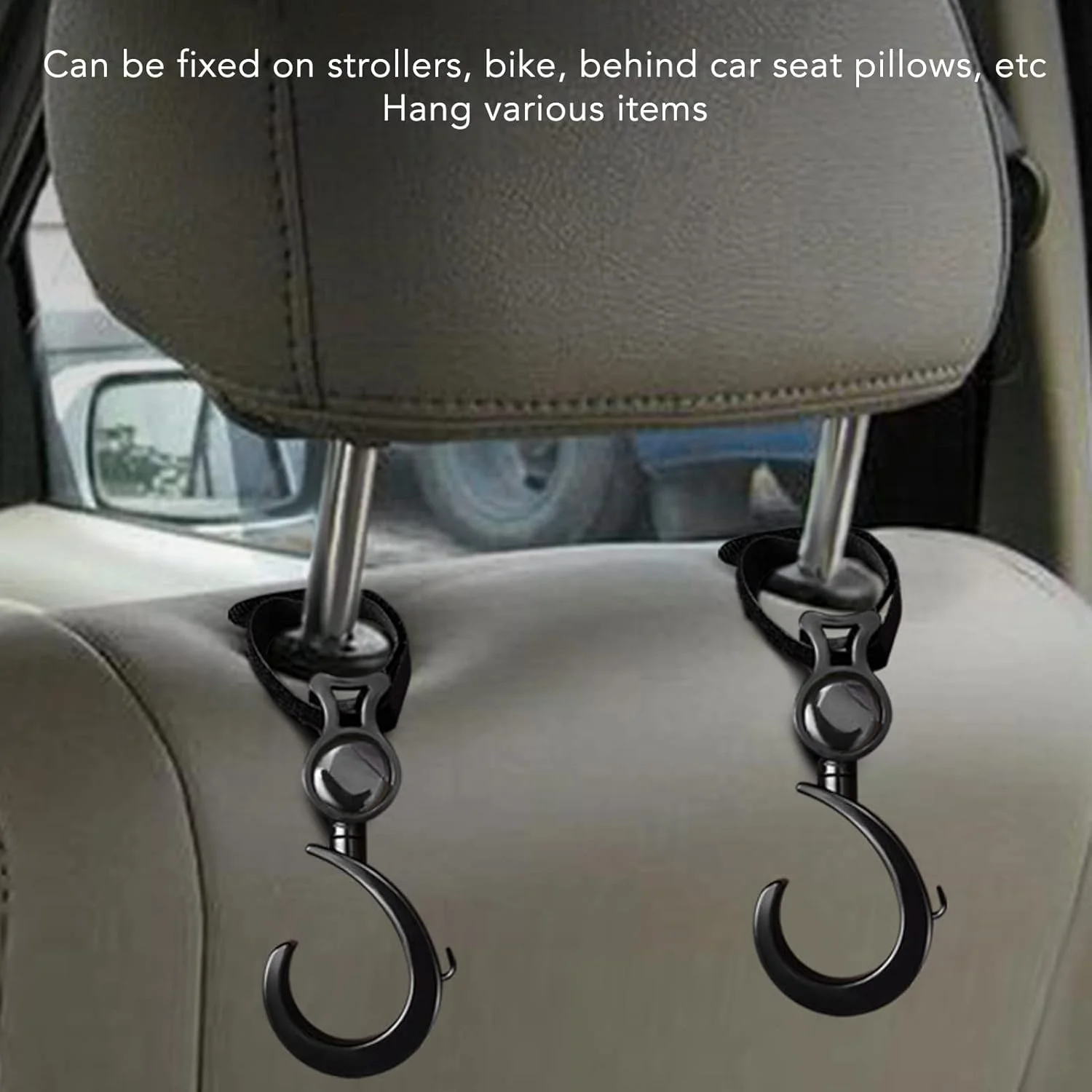 قلاب های کالسکه کودک، قلاب کالسکه، 4 عدد قلاب کالسکه کودک، قلاب های انعطاف پذیر جهانی برای کیف دستی، خرید، کیف پوشک، آویزان کردن اسباب بازی