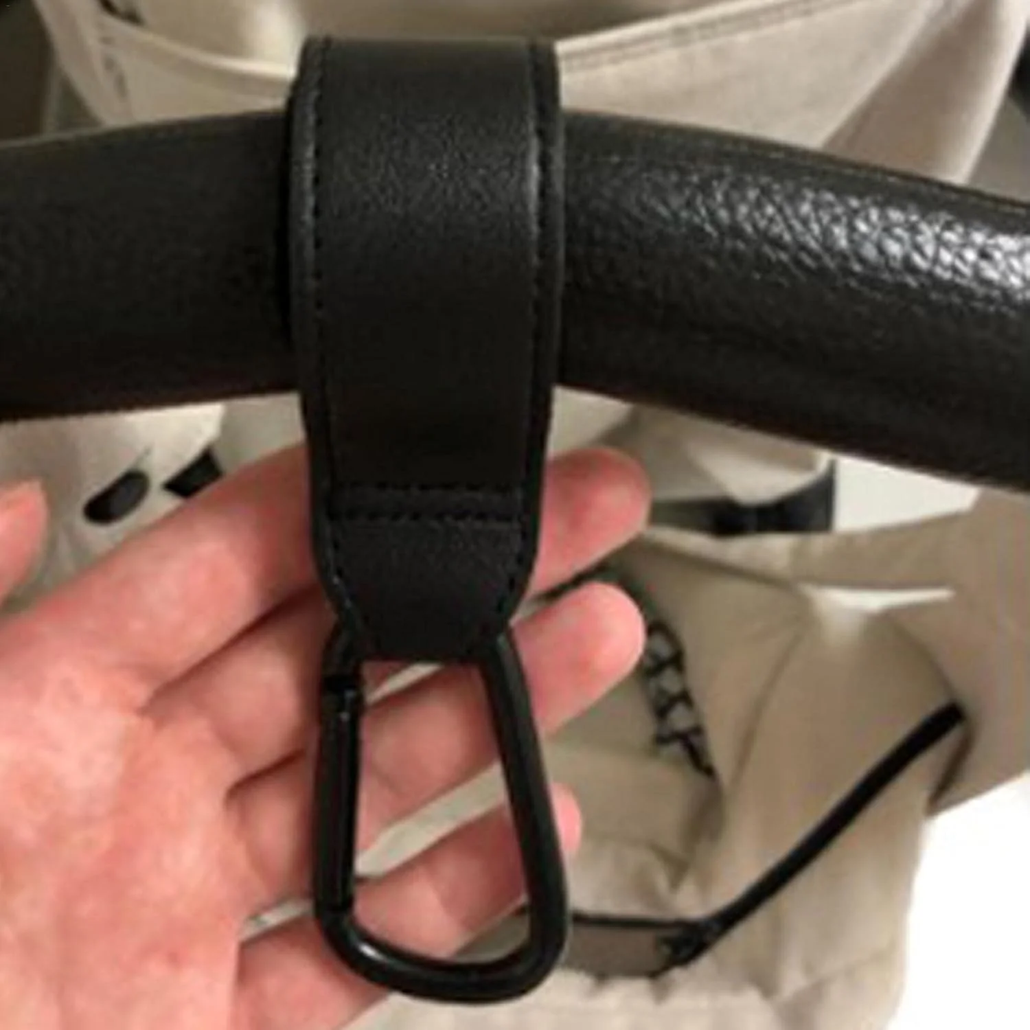 گیره های قلاب کالسکه کودک، گیره های قلاب کالسکه کودک چرمی - گیره های کالسکه جهانی چرخان 360 درجه برای خرید دوچرخه و ویلچر