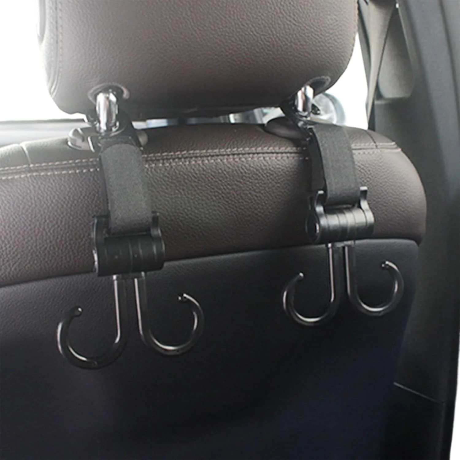 گیره کالسکه، گیره و آویز سازمان دهنده کالسکه کودک - آویزهای دوبل ضد لغزش چرخان، لوازم جانبی خودرو برای ویلچر، خرید و پیاده روی