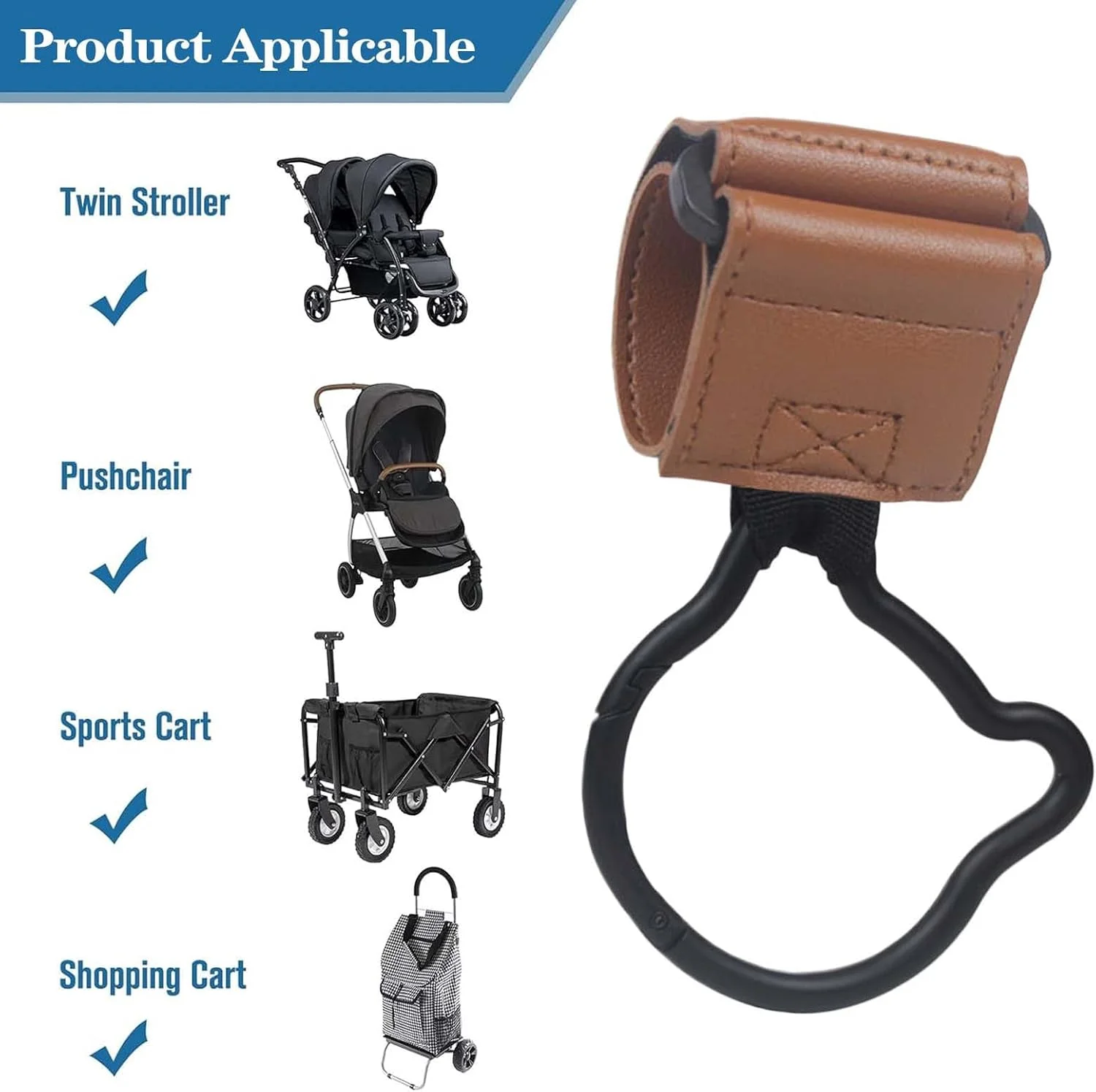 قلاب آویز کیف کالسکه، سازمان دهنده و آویز کالسکه | آویز کارابین سازمان دهنده خرس سنگین برای کیف لوازم کودک، کیف دستی، لوازم خرید