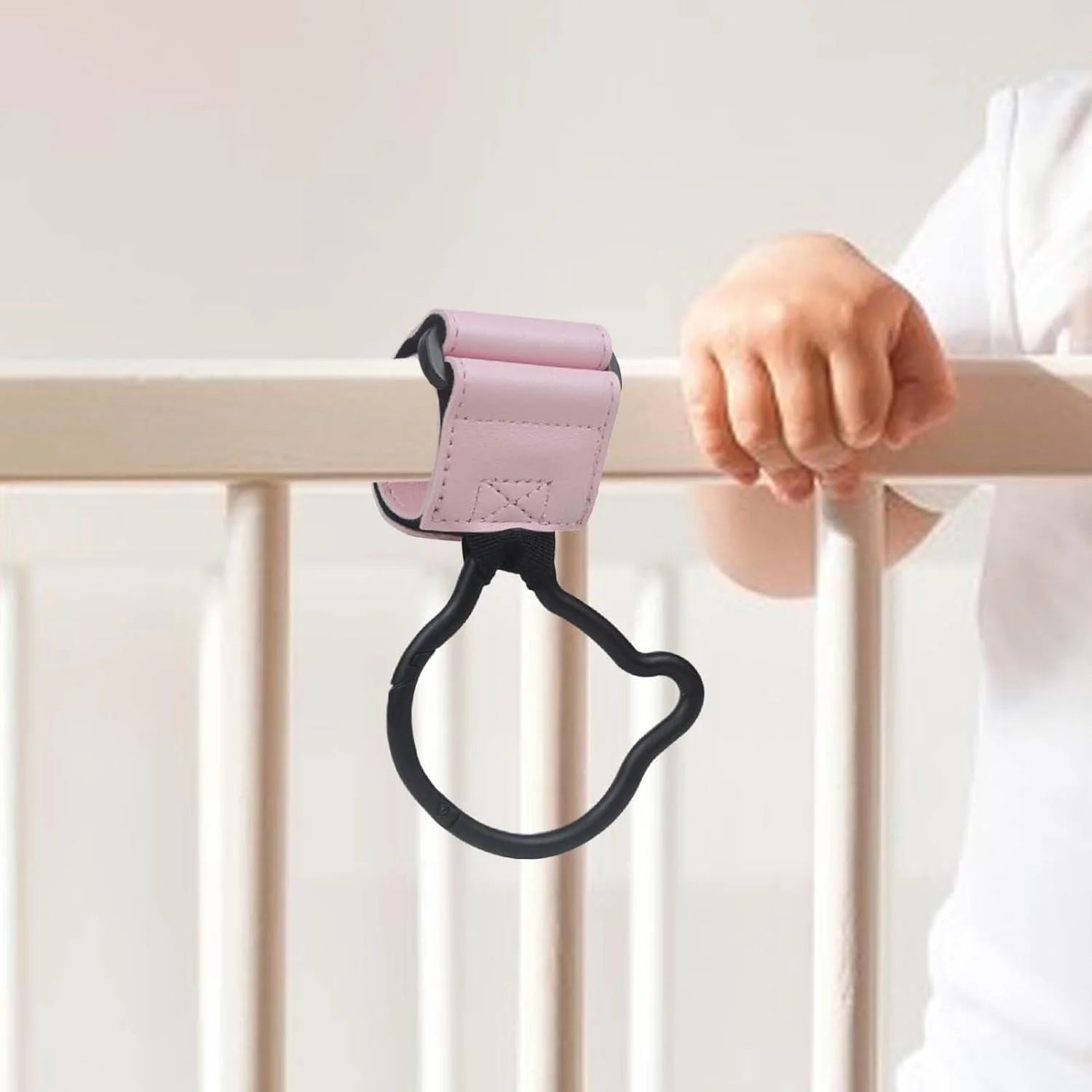 قلاب های کالسکه | گیره کارابین قلاب های کالسکه کودک، آویز خرس آلیاژ روی، سازمان دهنده کارابین برای اسکوتر، واکر، ویلچر