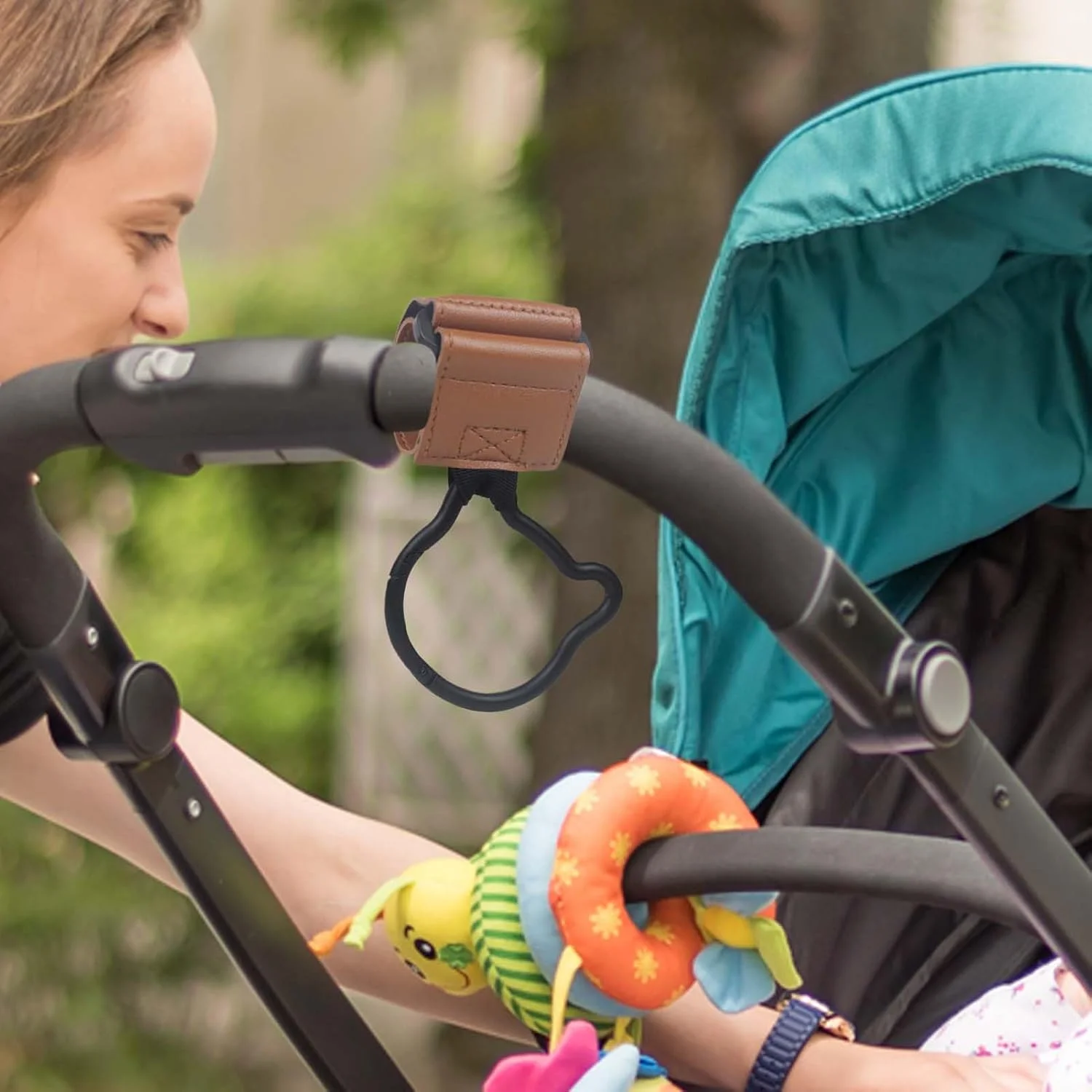 گیره های کالسکه، آویز سازمان دهنده کالسکه | آویز کارابین خرسی آلیاژ روی سنگین، لوازم کودک برای کیف پوشک، کیف دستی، خرید، کیسه خرید