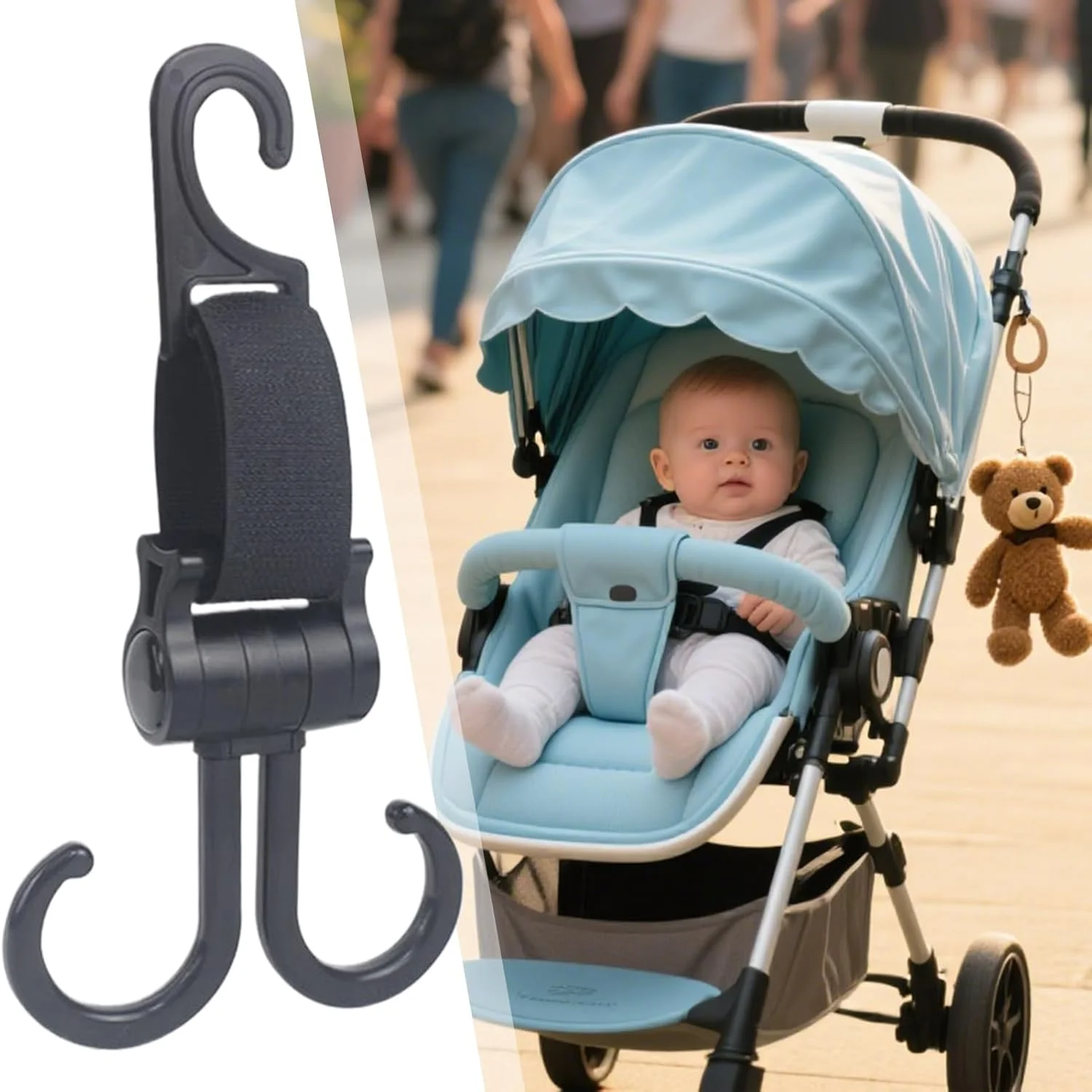 آویزهای کالسکه - گیره ها و سازمان دهنده های آویز کالسکه کودک - آویزهای دوتایی ضد لغزش سازمان دهنده پشتی صندلی چرخشی لوازم جانبی خودرو برای خرید ویلچر پیاده روی آویزهای کالسکه - گیره ها و سازمان دهنده های آویز کالسکه کودک - آویزهای دوتایی ضد لغزش سازمان دهنده پشتی صندلی چرخشی لوازم جانبی خودرو برای خرید ویلچر پیاده روی