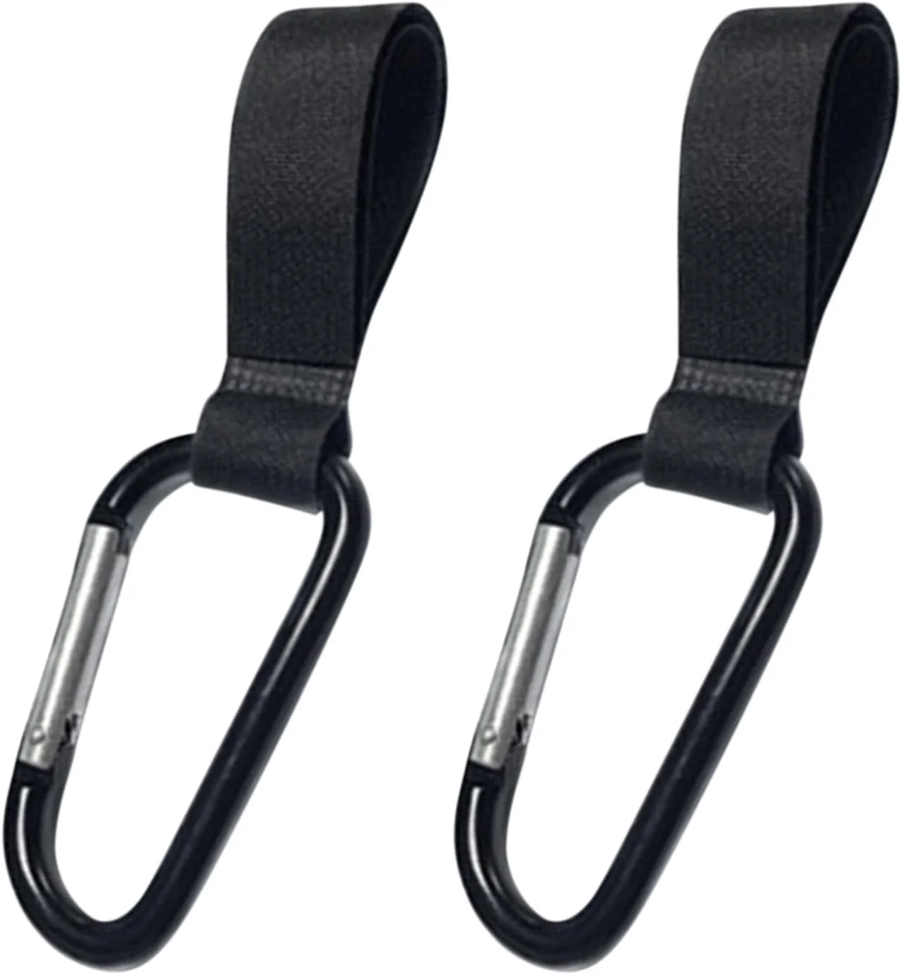 آویز کالسکه کودک، 2 بسته شامل 2 عدد آویز چند منظوره، گیره های کالسکه برای لوازم جانبی کالسکه مادر، مناسب برای آویزان کردن کیف پوشک و کیف دستی