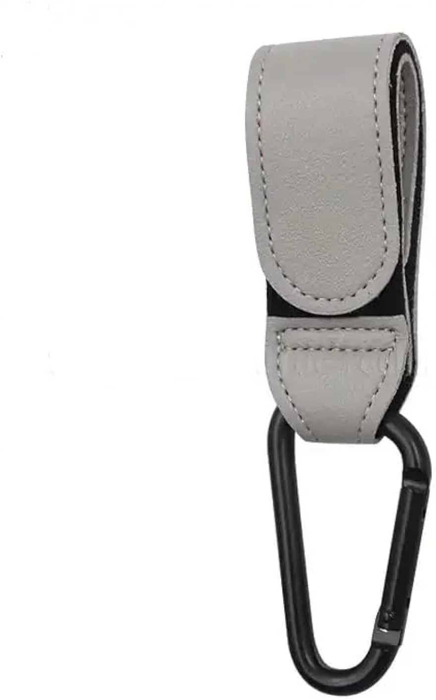 قلاب های کالسکه کودک برای آویزان کردن کیف لوازم کودک، قلاب های چسبی چند منظوره برای کیسه های خرید مواد غذایی (خاکستری)