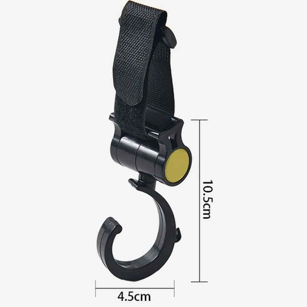 شووای هگرابی 2 عددی / ست قلاب پلاستیکی جادویی کالسکه کودک آویز کالسکه چرخشی 360 درجه