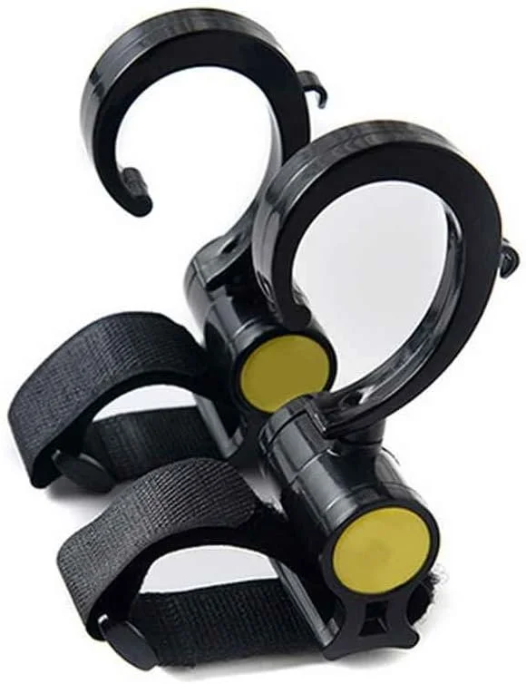 شووای هگرابی 2 عددی / ست قلاب پلاستیکی جادویی کالسکه کودک آویز کالسکه چرخشی 360 درجه