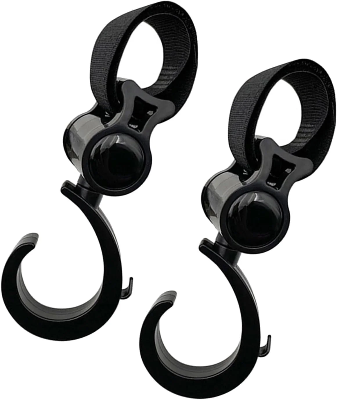 قلاب چرخشی 360 درجه کالسکه کودک، آویز چند منظوره برای استفاده آسان و افزایش دوام (1 یا 2 عددی)