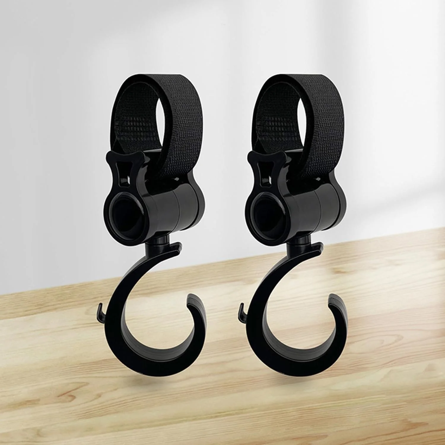 قلاب چرخشی 360 درجه کالسکه کودک، آویز چند منظوره برای استفاده آسان و افزایش دوام (1 یا 2 عددی)