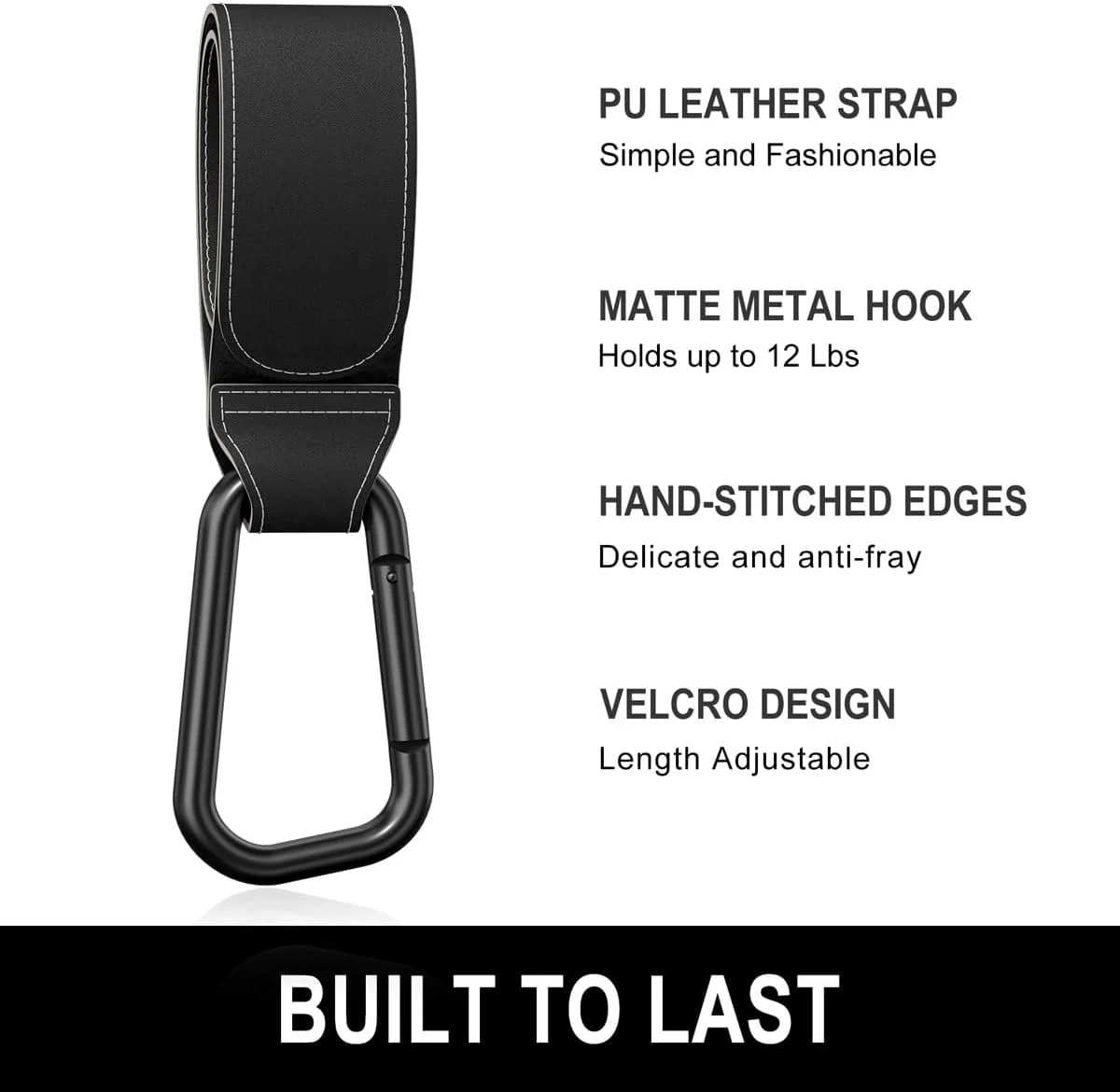 قلاب های کالسکه کودک برای آویزان کردن کیف، گیره های کالسکه جهانی، قلاب مادر برای کیف پوشک، سبد خرید، کیف دستی، کوله پشتی - بسته 2 عددی، مشکی قلاب های کالسکه کودک برای آویزان کردن کیف، گیره های کالسکه جهانی، قلاب مادر برای کیف پوشک، سبد خرید، کیف دستی، کوله پشتی - بسته 2 عددی، مشکی