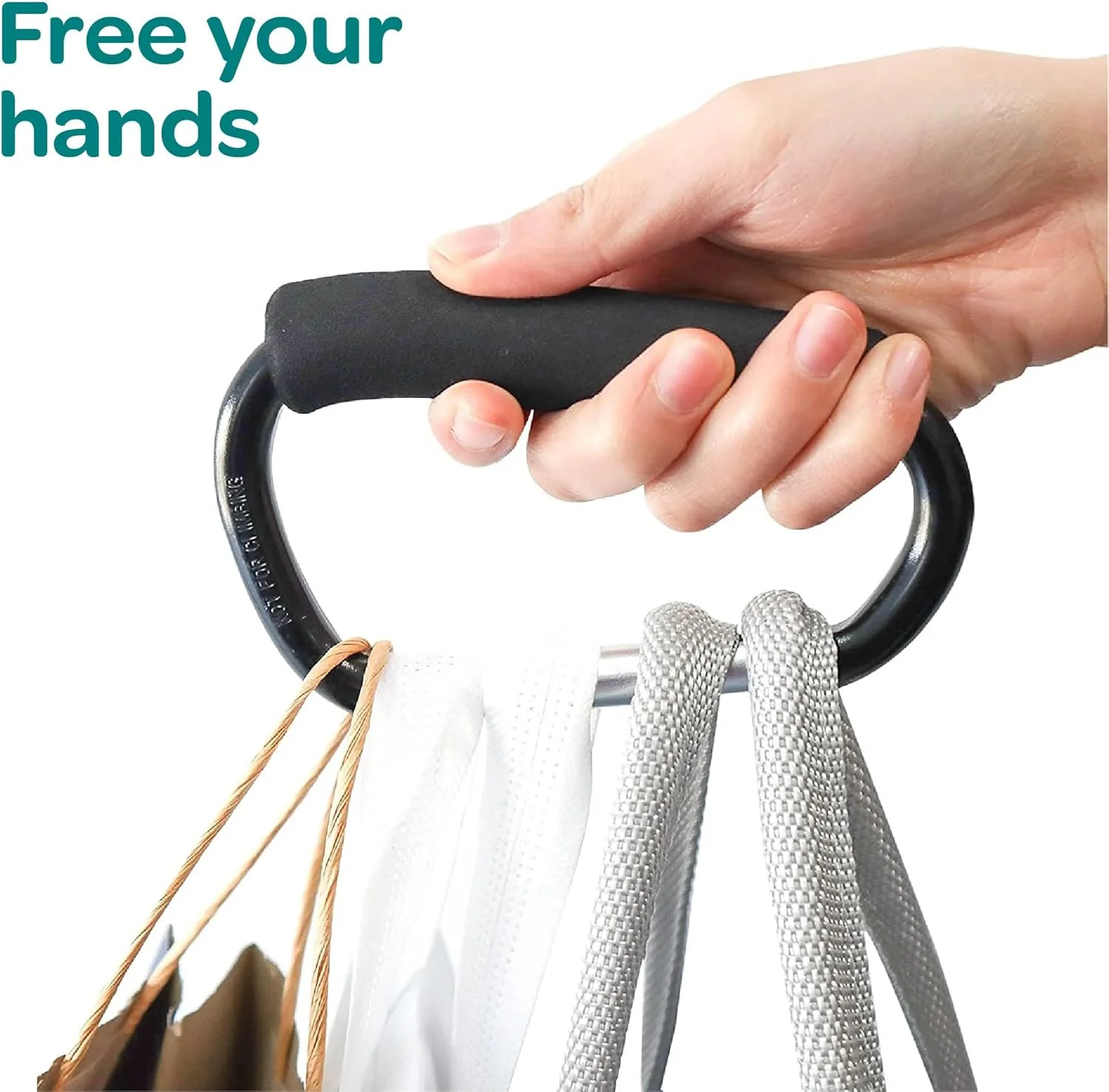 قلاب کالسکه بچه برند مون، بادوام، سبک و قوی - بدنه آلومینیومی با کیفیت بالا با دسته فوم دار - تحمل بار و نصب/جداسازی آسان - پشتیبانی از کیف - استفاده آسان - مشکی قلاب کالسکه بچه برند مون، بادوام، سبک و قوی - بدنه آلومینیومی با کیفیت بالا با دسته فوم دار - تحمل بار و نصب/جداسازی آسان - پشتیبانی از کیف - استفاده آسان - مشکی