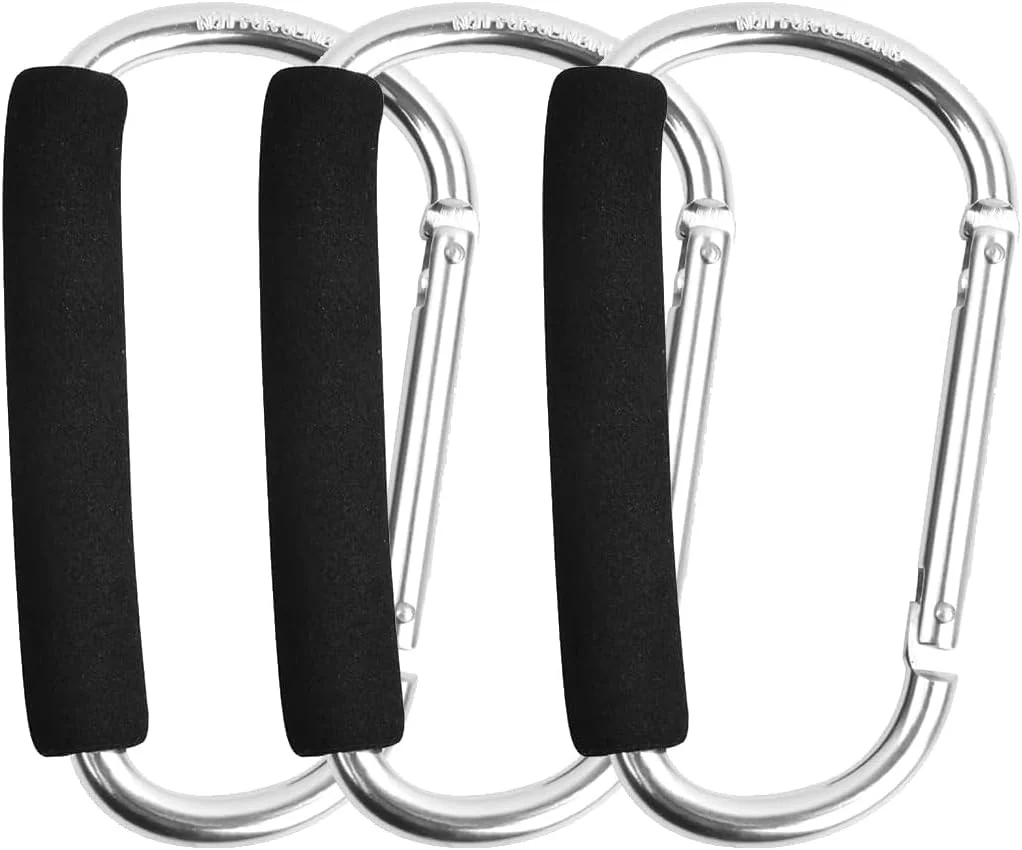 آویزهای سازمان دهنده کالسکه برای آویزان کردن کیف پوشک، کیف خرید و کیف دستی. مناسب برای انواع صندلی ماشین، کالسکه های بچه، پرام و سبد خرید (بسته 3 عددی) (16 سانتی متر - 3 بسته) آویزهای سازمان دهنده کالسکه برای آویزان کردن کیف پوشک، کیف خرید و کیف دستی. مناسب برای انواع صندلی ماشین، کالسکه های بچه، پرام و سبد خرید (بسته 3 عددی) (16 سانتی متر - 3 بسته)