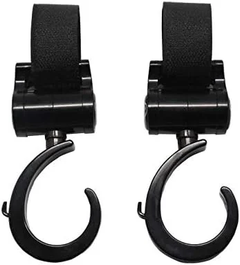 قلاب کالسکه - بسته 2 عددی قلاب چند منظوره - آویز برای کیف لوازم کودک، مواد غذایی، لباس، کیف دستی - لوازم جانبی عالی برای مادر قلاب کالسکه - بسته 2 عددی قلاب چند منظوره - آویز برای کیف لوازم کودک، مواد غذایی، لباس، کیف دستی - لوازم جانبی عالی برای مادر