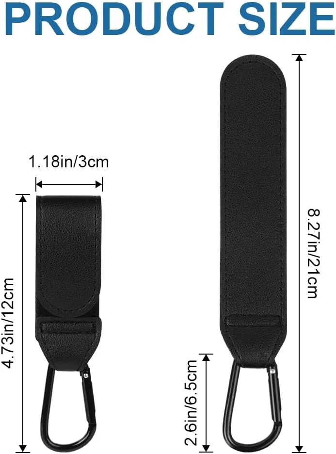 ست ۲ عددی قلاب کالسکه کودک، قلاب های چسبی یونیورسال برای کیف لوازم کودک، صندلی ماشین، کالسکه و سبد خرید