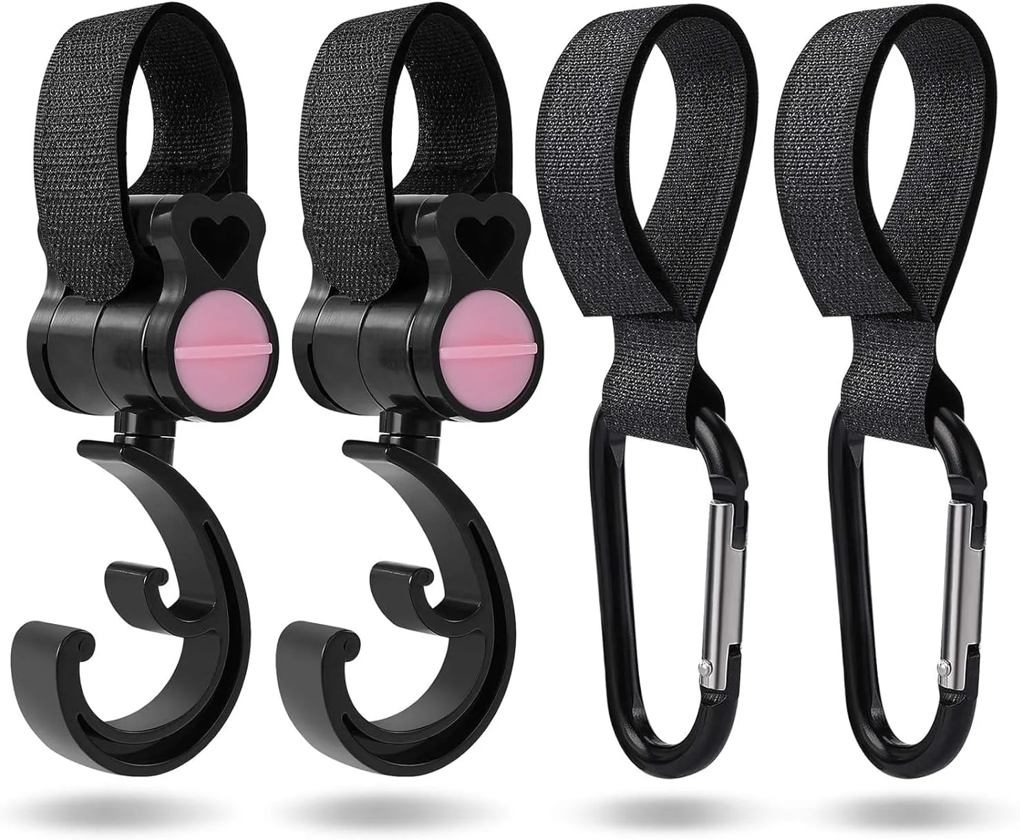 ست چهارتایی قلاب کالسکه، کارابین برای لوازم جانبی کالسکه، قلاب کیف و آویز برای کیف نظم دهنده کالسکه ست چهارتایی قلاب کالسکه، کارابین برای لوازم جانبی کالسکه، قلاب کیف و آویز برای کیف نظم دهنده کالسکه