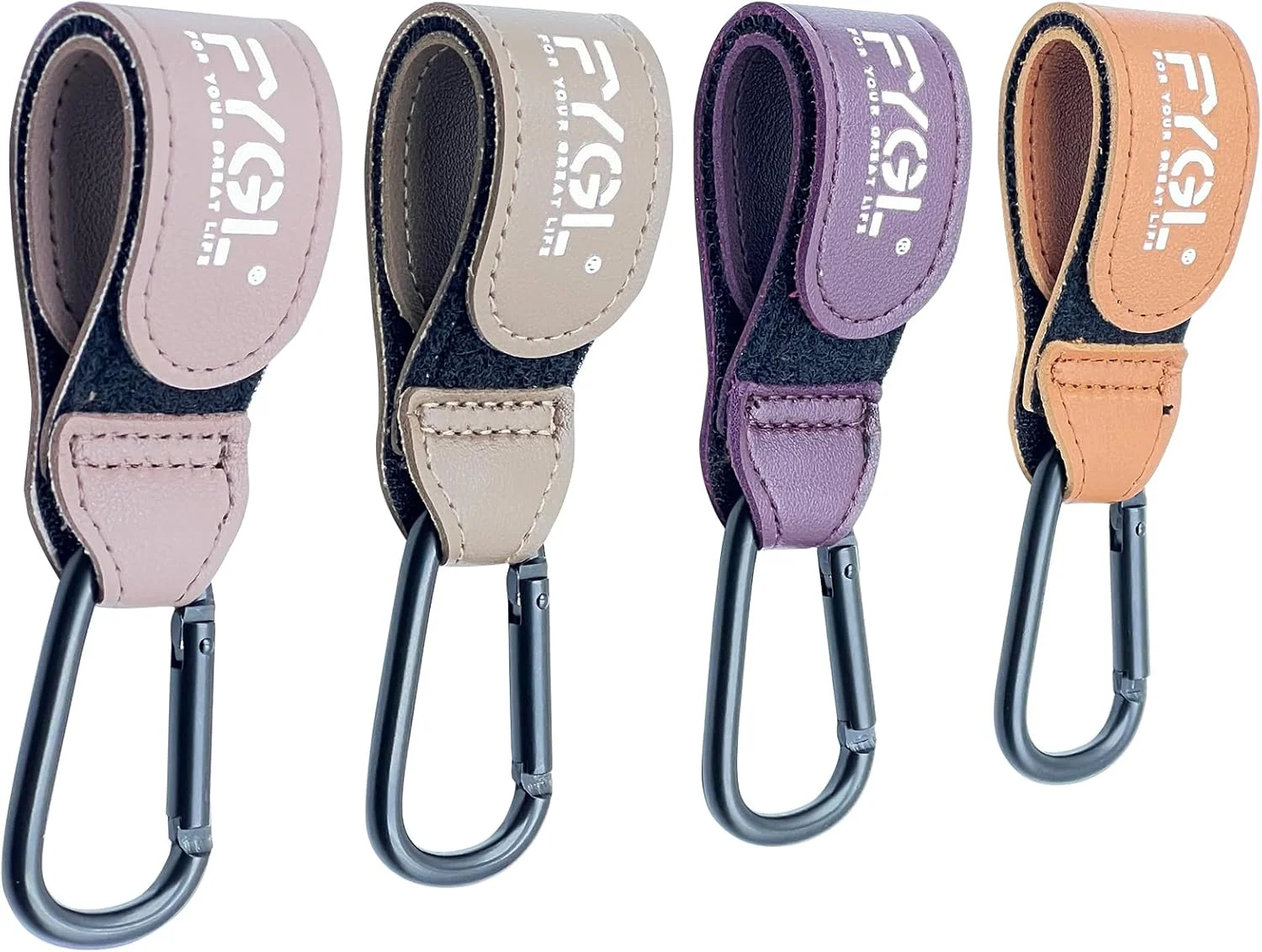 گیره های کالسکه - گیره های چرمی برای کالسکه بچه، گیره کارابین برای کیف ها، اتصال آسان برای کالسکه، گیره ها و قلاب های کالسکه جهانی، لوازم جانبی کالسکه - ماندی دارک (بسته 4 عددی) گیره های کالسکه - گیره های چرمی برای کالسکه بچه، گیره کارابین برای کیف ها، اتصال آسان برای کالسکه، گیره ها و قلاب های کالسکه جهانی، لوازم جانبی کالسکه - ماندی دارک (بسته 4 عددی)