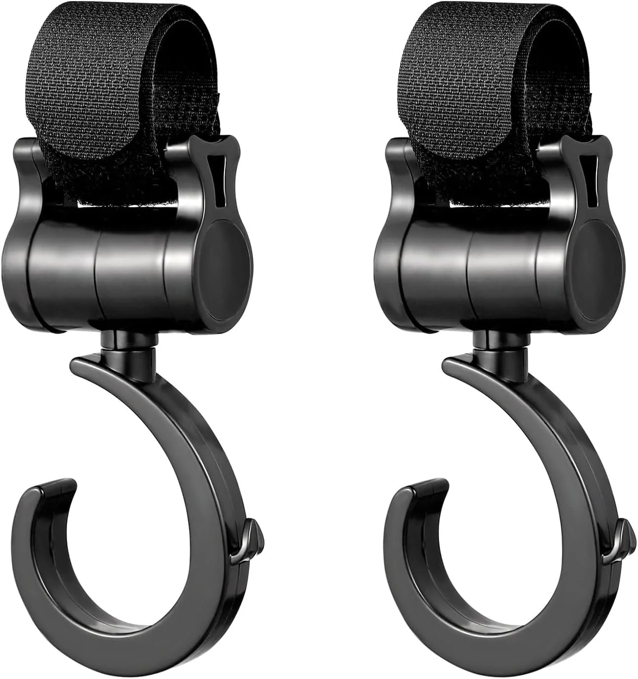 گیره های آویز کالسکه مومو بیر - بسته 2 عددی - گیره های کالسکه مشکی بزرگ و بادوام برای کیف لوازم مادر و کالسکه گیره های آویز کالسکه مومو بیر - بسته 2 عددی - گیره های کالسکه مشکی بزرگ و بادوام برای کیف لوازم مادر و کالسکه