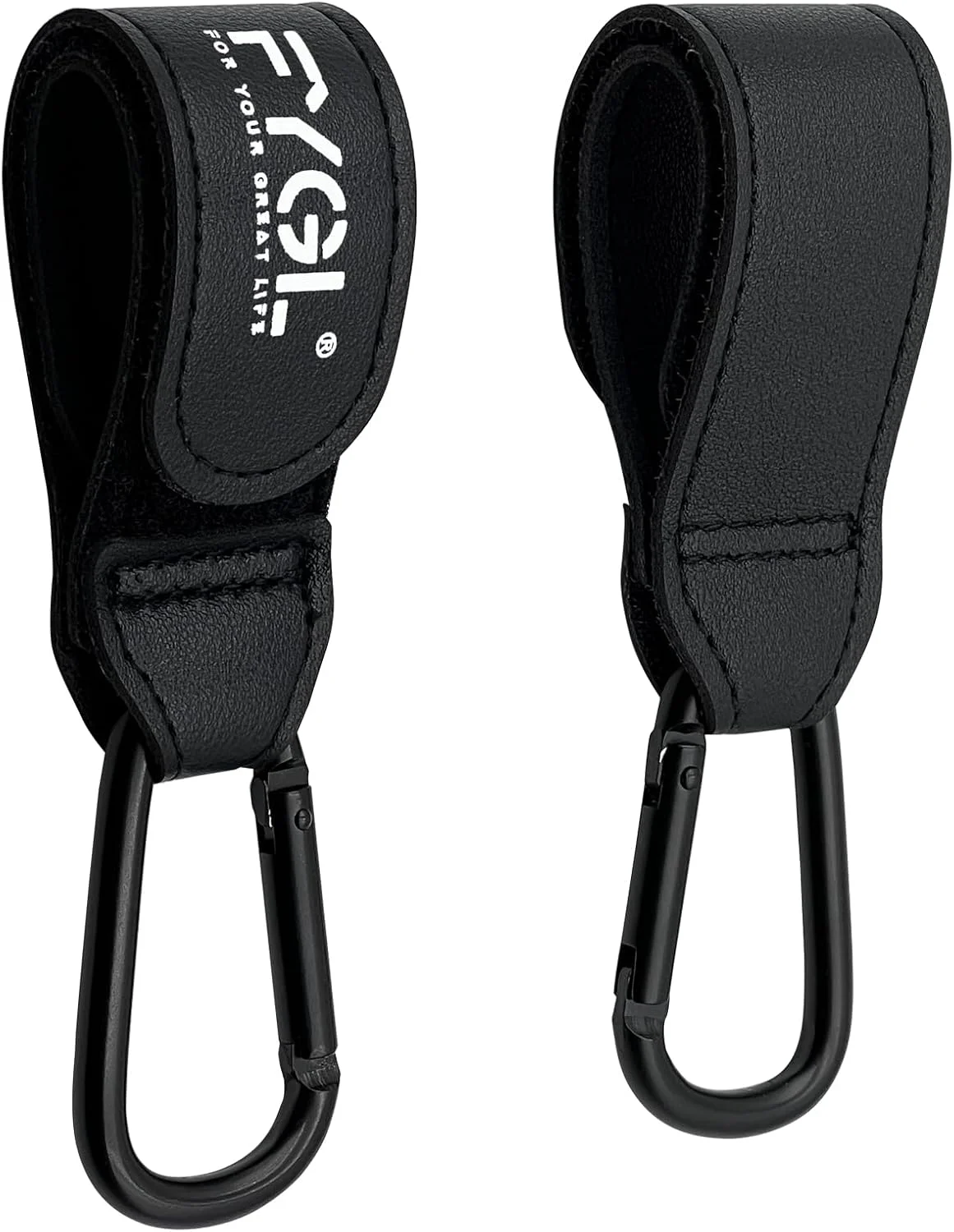 گیره های کالسکه - گیره های چرمی برای کالسکه، گیره کارابین برای کیف، اتصال آسان به کالسکه، گیره ها و قلاب های کالسکه جهانی، لوازم جانبی کالسکه - مشکی (2 عدد) گیره های کالسکه - گیره های چرمی برای کالسکه، گیره کارابین برای کیف، اتصال آسان به کالسکه، گیره ها و قلاب های کالسکه جهانی، لوازم جانبی کالسکه - مشکی (2 عدد)