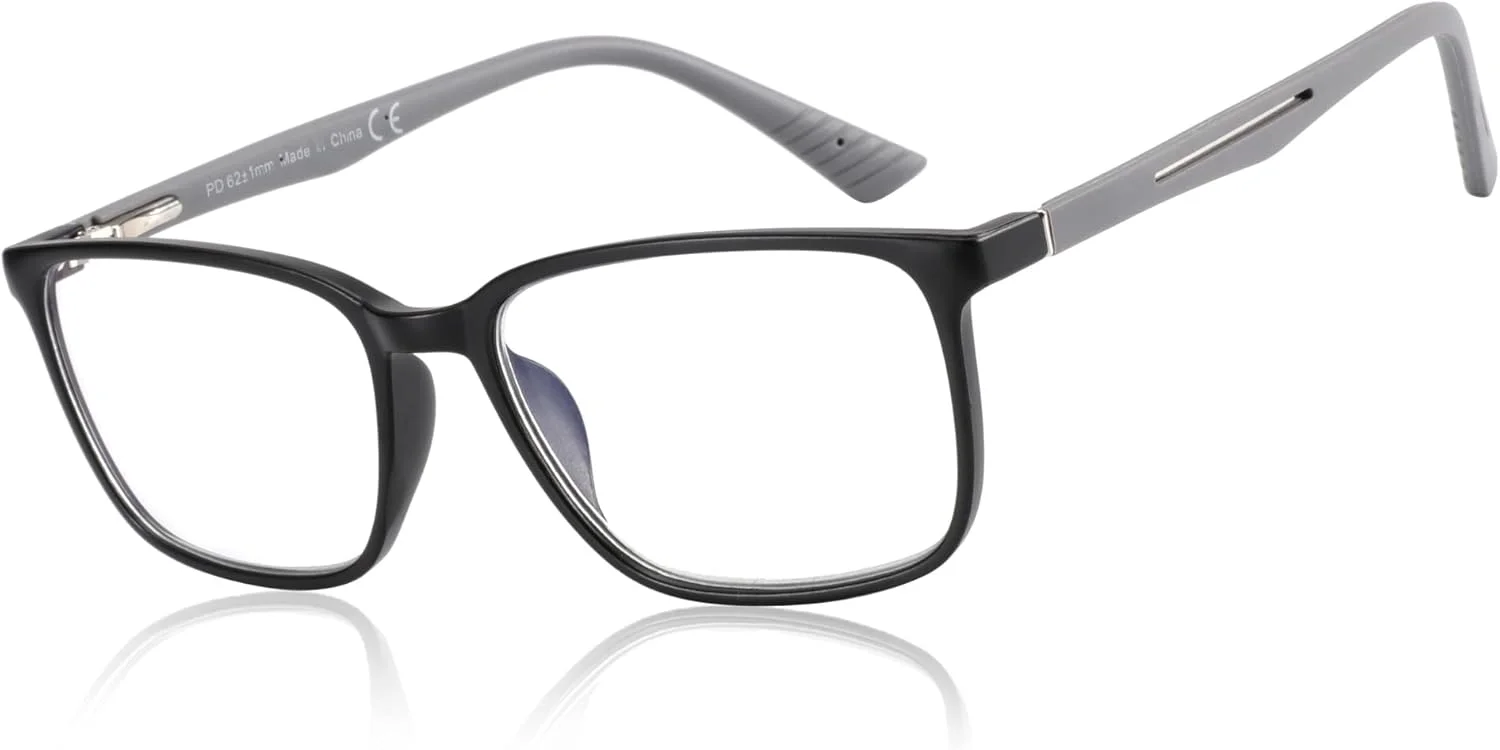 عینک های مطالعه مسدود کننده نور آبی زنوتیک، عینک کامپیوتر اسپرت ضد تابش با فریم مربعی برای مردان