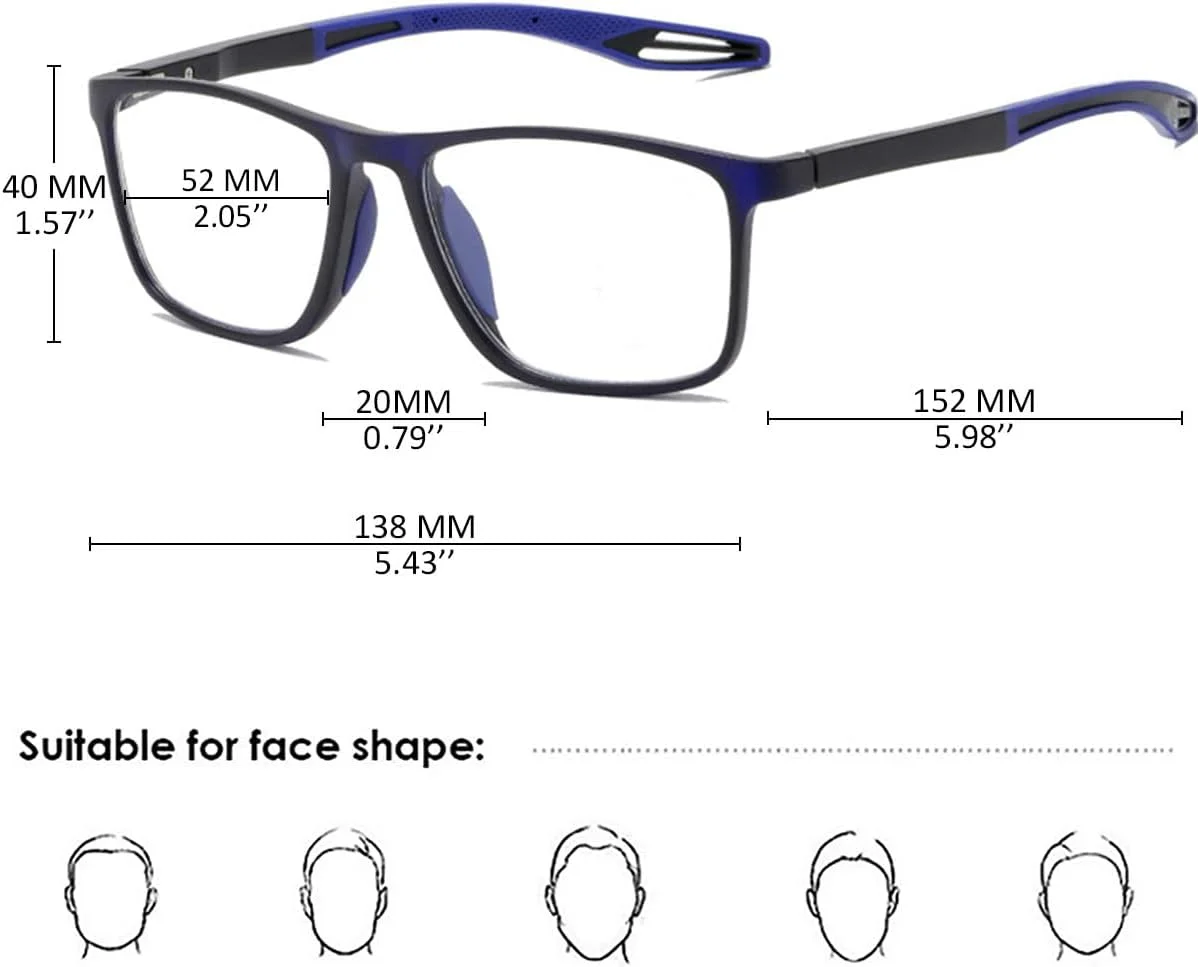 عینک مطالعه فتوکرومیک، فیلتر نور آبی، مناسب آقایان و بانوان، لولای فنری، فریم مستطیلی TR90 با محافظت UV، عینک آفتابی مطالعه، کمک مطالعه، 0.0 1.0 1.5 2.0 2.5 3.0