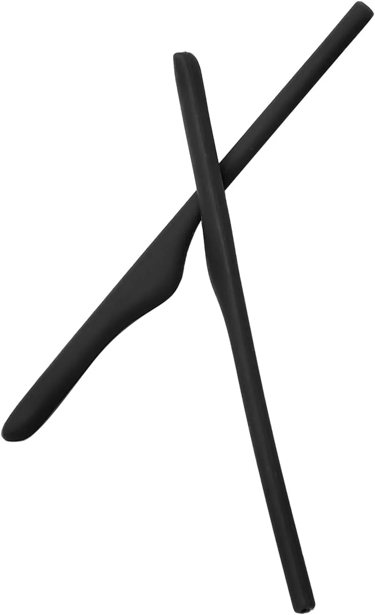 روکش دسته عینک جایگزین برای فریم عینک آفتابی Oakley Wingback SQ OX5148، نوک گوش سیلیکونی نرم مشکی