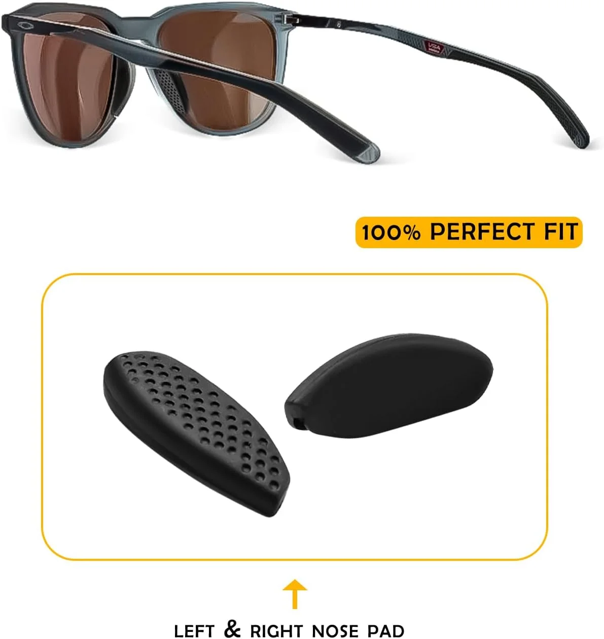 پدهای بینی سایز معمولی جایگزین برای فریم عینک آفتابی Oakley Thurso OO9286 OO9286A، قطعات بینی نرم سیلیکونی پدهای بینی سایز معمولی جایگزین برای فریم عینک آفتابی Oakley Thurso OO9286 OO9286A، قطعات بینی نرم سیلیکونی