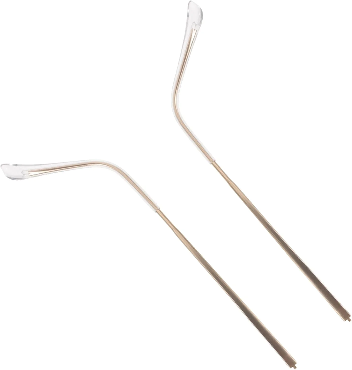 2 عدد دسته عینک جایگزین فلزی برای عینک آفتابی و عینک طبی، طراحی ساده برای راحتی، نصب آسان، قطعات بادوام و شیک عینک