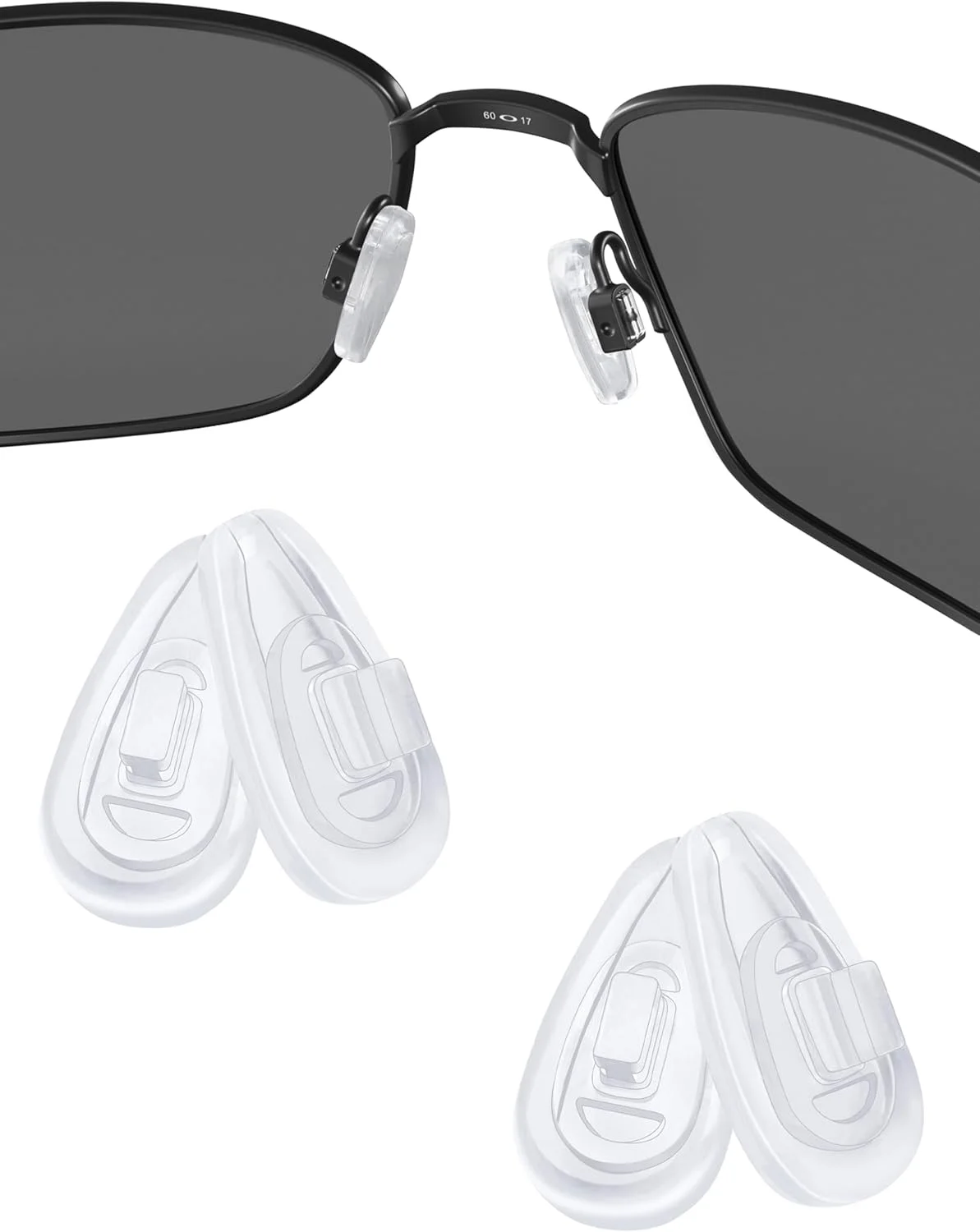 پدهای بینی جایگزین برای عینک های Oakley Socket 5.0 OX3217/Socket 5.5 OX3218/Socket Ti OX5019/Steel Plate OX3222