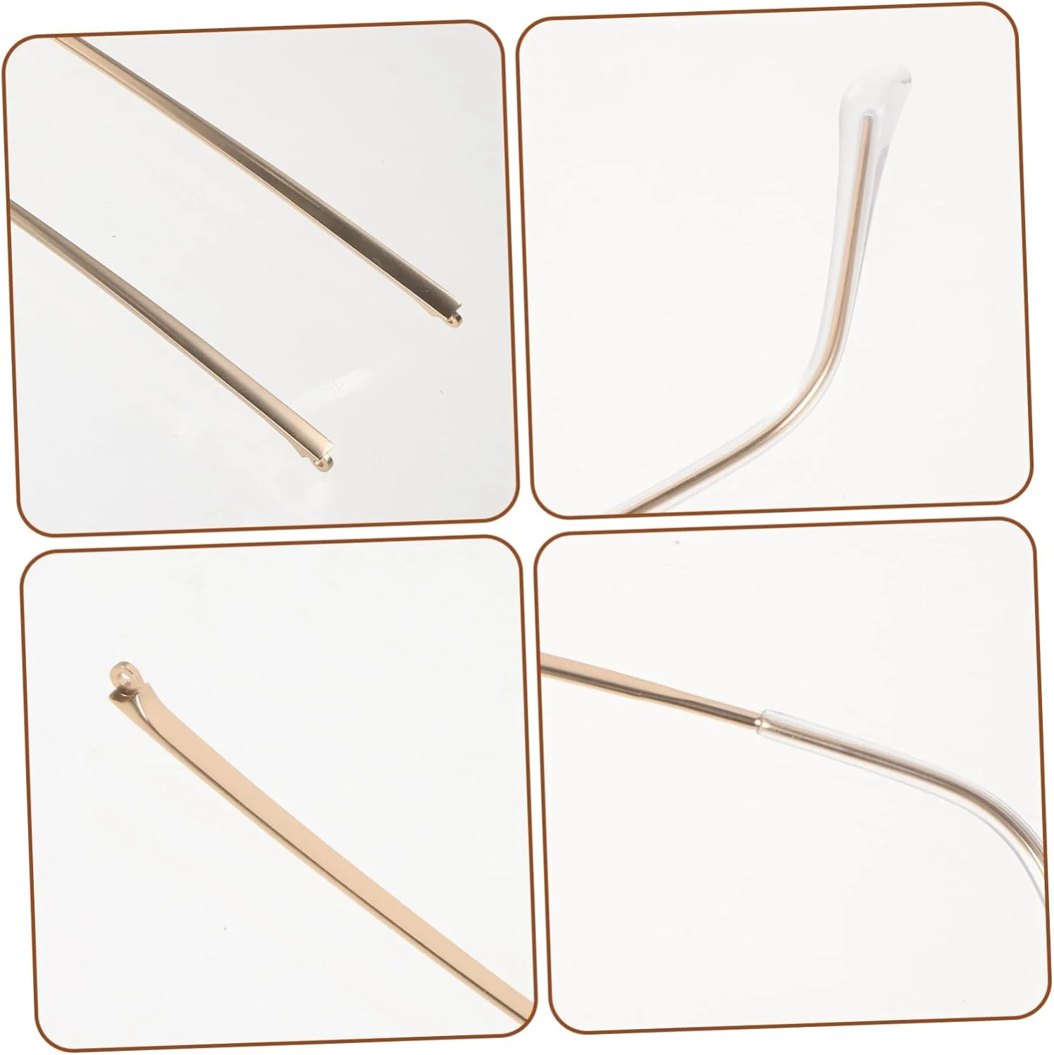 2 عدد دسته عینک جایگزین فلزی برای عینک آفتابی و عینک طبی، طراحی ساده برای راحتی، نصب آسان، قطعات بادوام و شیک عینک 2 عدد دسته عینک جایگزین فلزی برای عینک آفتابی و عینک طبی، طراحی ساده برای راحتی، نصب آسان، قطعات بادوام و شیک عینک