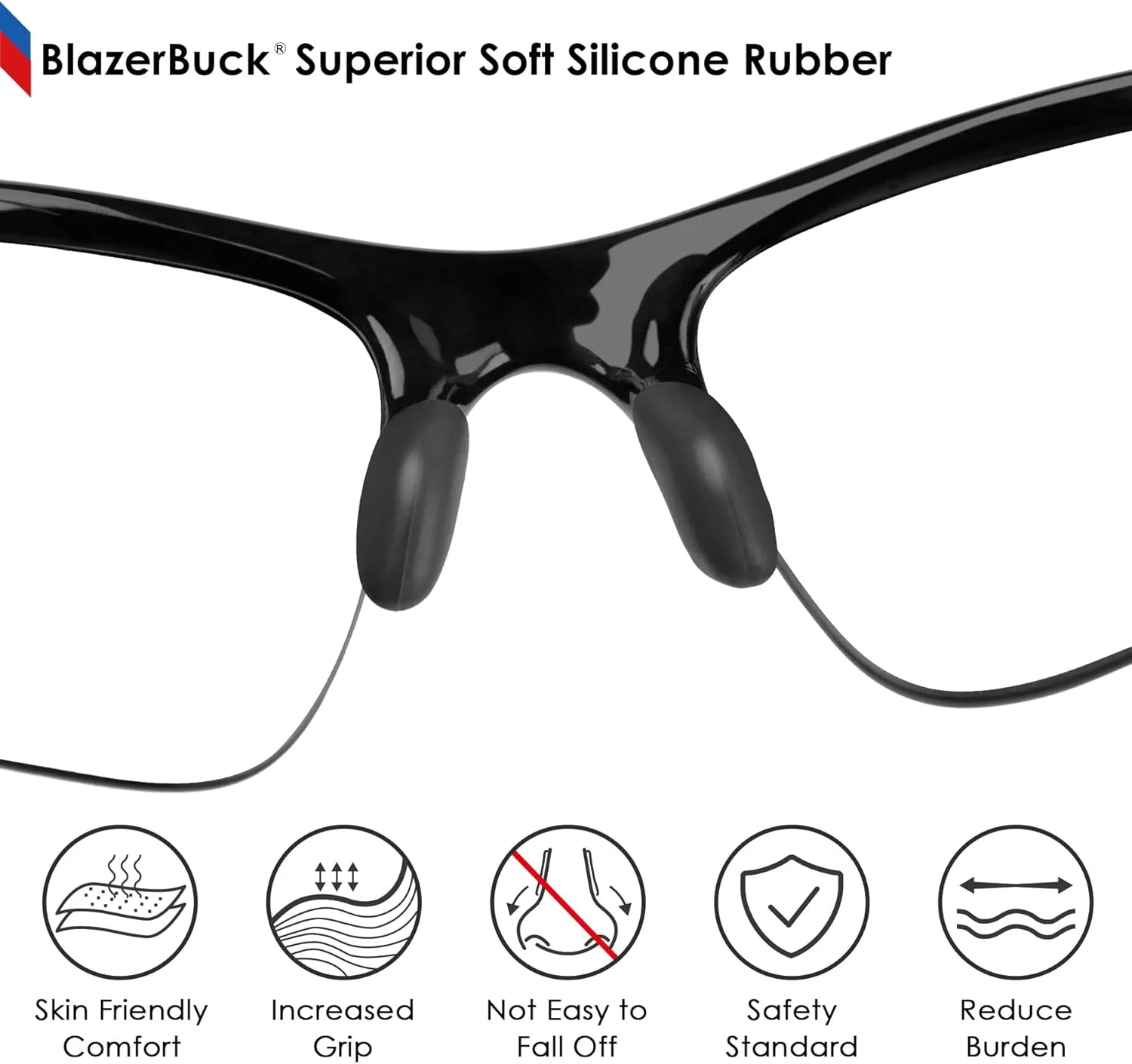 پدهای بینی جایگزین BLAZERBUCK برای Oakley Flak Jacket XLJ/Flak 2.0 XL/Half Jacket 2.0 XL/Half Jacket XLJ پدهای بینی جایگزین BLAZERBUCK برای Oakley Flak Jacket XLJ/Flak 2.0 XL/Half Jacket 2.0 XL/Half Jacket XLJ