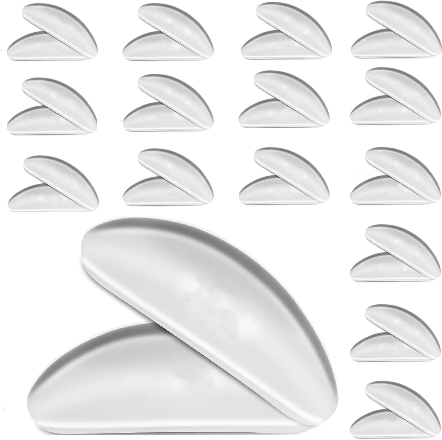 پدهای بینی سیلیکونی چسبی فوق العاده نازک 1.3 میلی متری برای عینک، پدهای بینی ضد لغزش 18 میلی متری برای عینک، عینک آفتابی، عینک مطالعه (15 جفت، شفاف) پدهای بینی سیلیکونی چسبی فوق العاده نازک 1.3 میلی متری برای عینک، پدهای بینی ضد لغزش 18 میلی متری برای عینک، عینک آفتابی، عینک مطالعه (15 جفت، شفاف)