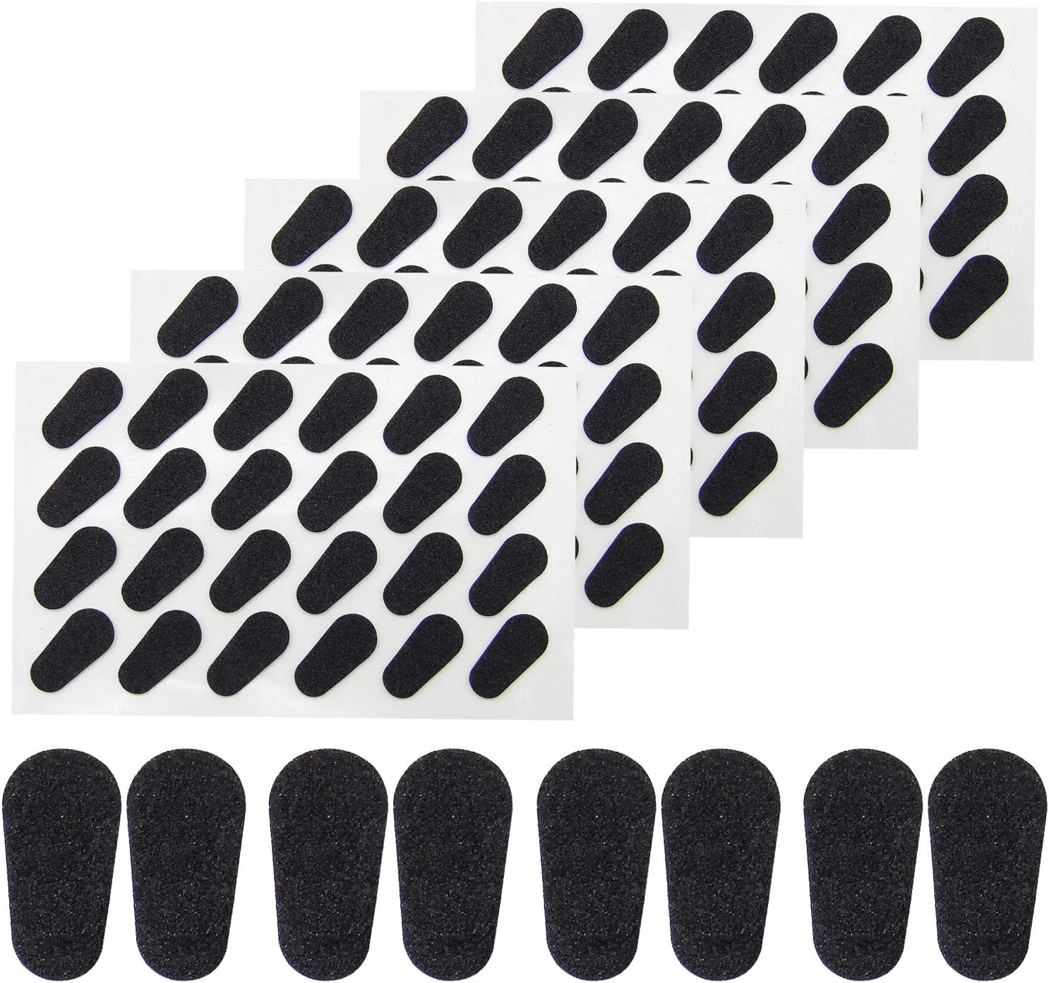 ۶۰ جفت پد بینی چسبی عینک، پد بینی فومی نرم ضد لغزش، پد بینی نازک برای عینک آفتابی (مشکی) ۶۰ جفت پد بینی چسبی عینک، پد بینی فومی نرم ضد لغزش، پد بینی نازک برای عینک آفتابی (مشکی)