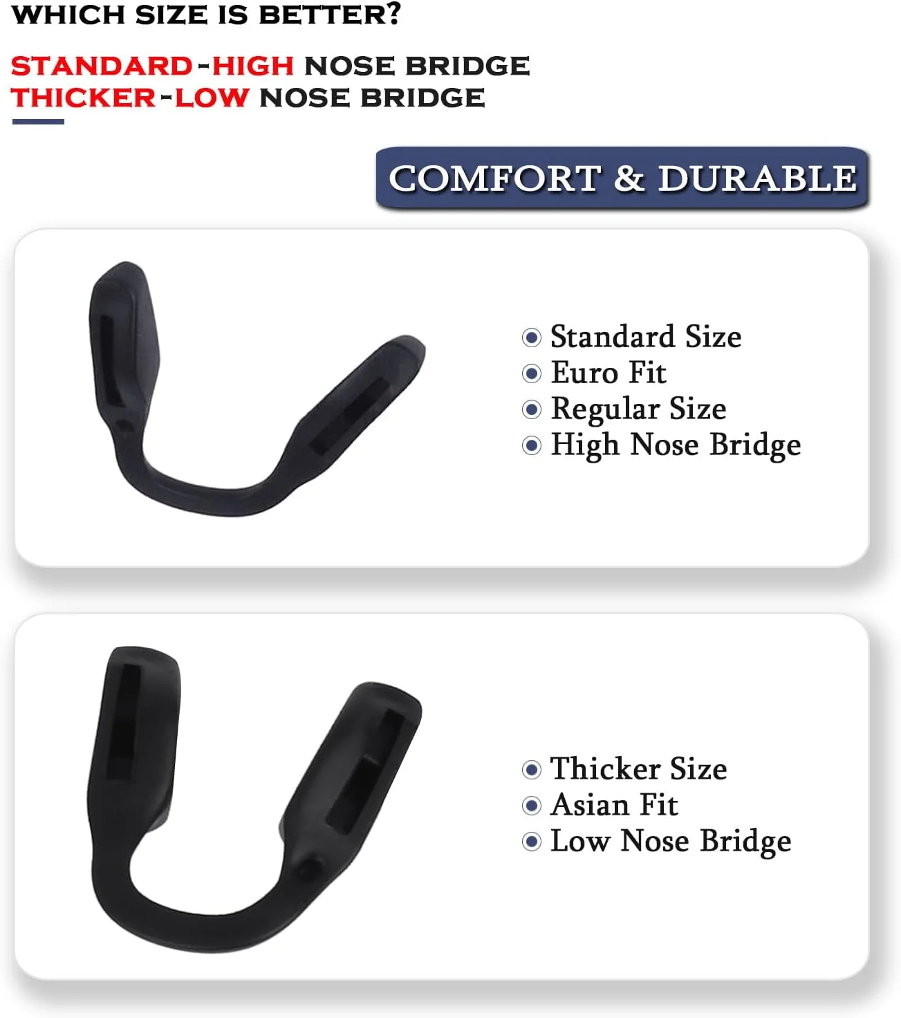دو عدد پد بینی جایگزین ضخیم تر برای Oakley Portal OO9446/Portal X OO9460/Parlay OO4143/Pasque OO9222/Low Key OO9433/Trailing Point OO9447/Leadline OO9473/BXTR Metal OO9237/Futurity OO9482 دو عدد پد بینی جایگزین ضخیم تر برای Oakley Portal OO9446/Portal X OO9460/Parlay OO4143/Pasque OO9222/Low Key OO9433/Trailing Point OO9447/Leadline OO9473/BXTR Metal OO9237/Futurity OO9482