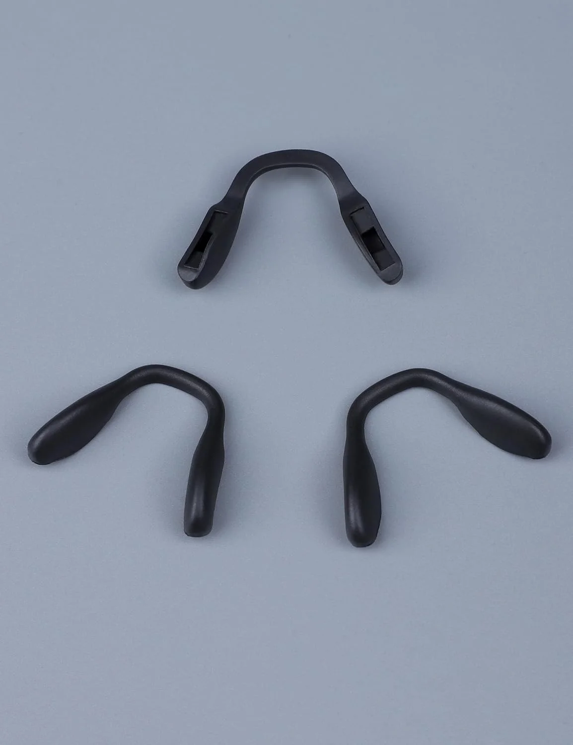 ۳ جفت پد بینی عینک آفتابی سیلیکونی فوق العاده نرم برای Oakley Split Shot OO9416 / Split Time OO4129 / Crossrange OO9361 / Targetline OO9397، کیت جایگزین پد بینی ضد لغزش فشاری مشکی