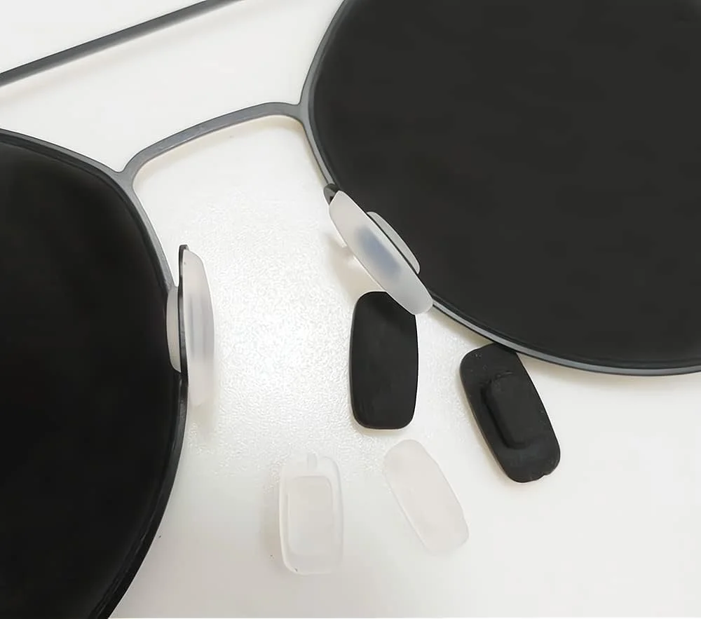 پدهای بینی عینک آفتابی BEHLINE، پدهای بینی عینک سیلیکونی نرم فشاری، محافظ بینی ضد لغزش، قطعات کیت تعمیر عینک